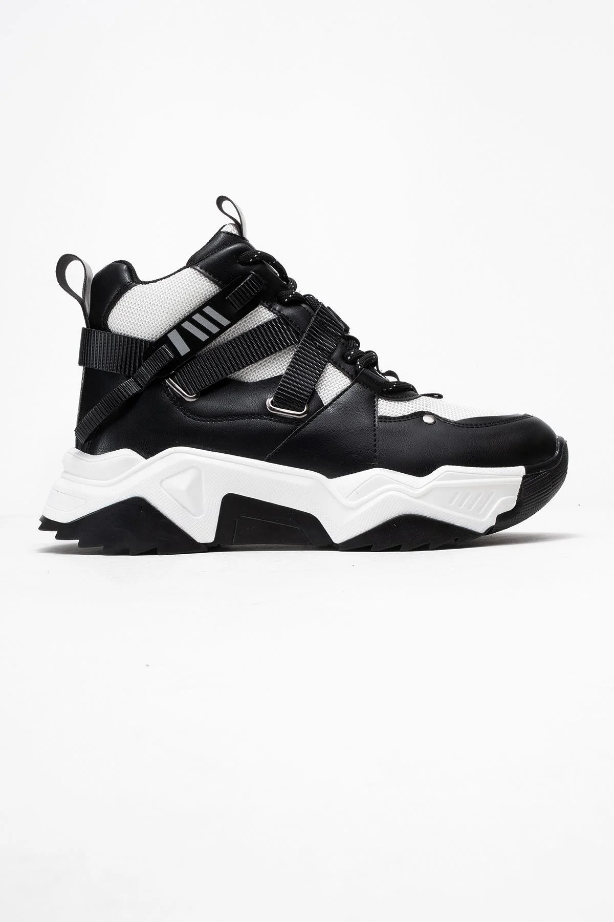 Seraphine - Black And White Zip And Lace-Up Sport Boot (Women) - Image 6