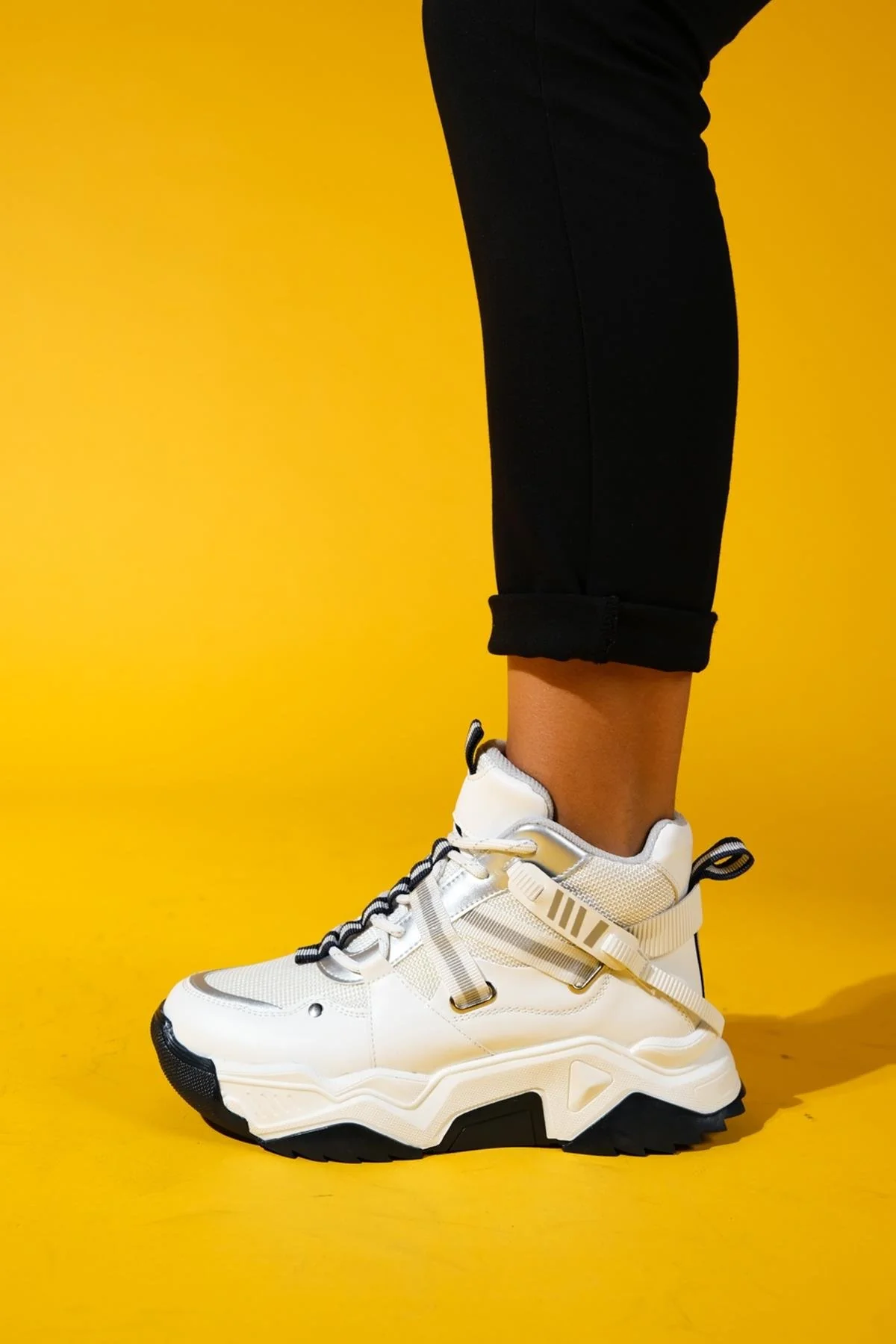 Seraphine - White Navy Zippered And Lace-Up Women's Sport Boot (Women) - Image 7