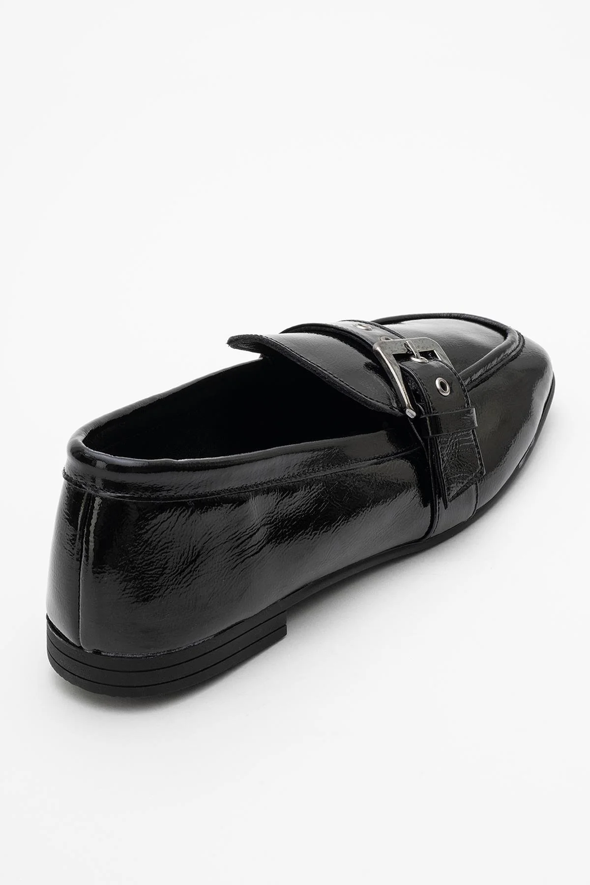 Clarion - Black Patent Leather Loafers (Women) - Image 4