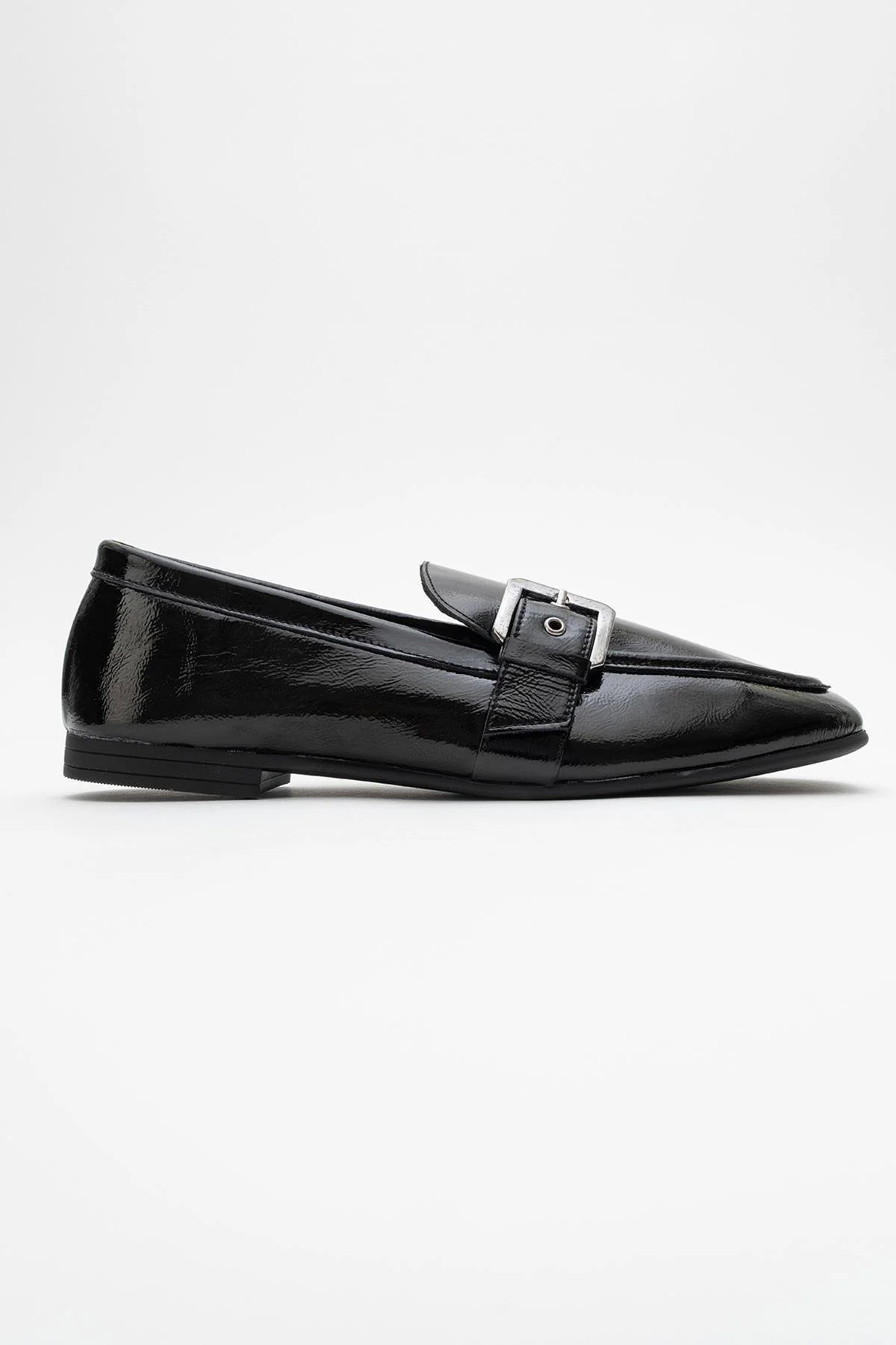 Clarion - Black Patent Leather Loafers (Women) - Image 5
