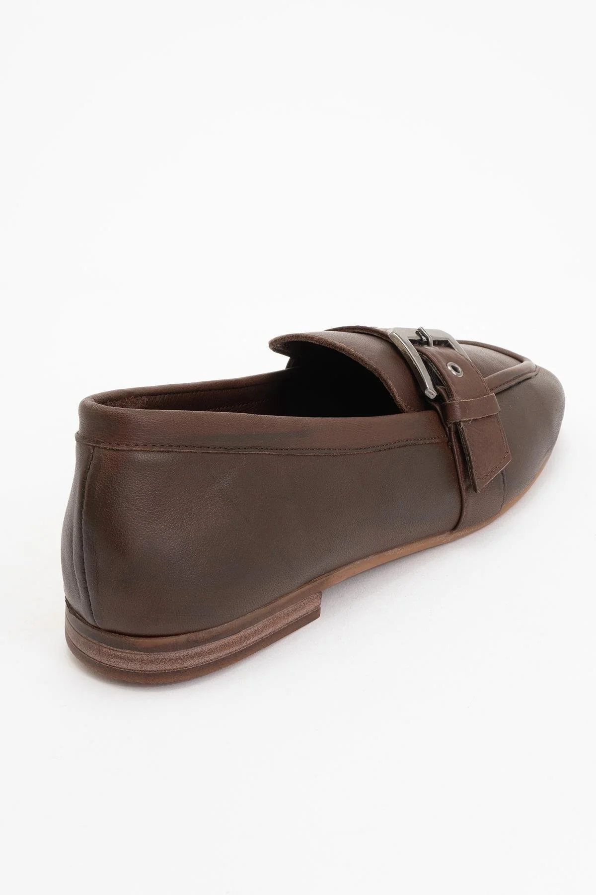 Clarion - Brown Leather Loafers (Women) - Image 4