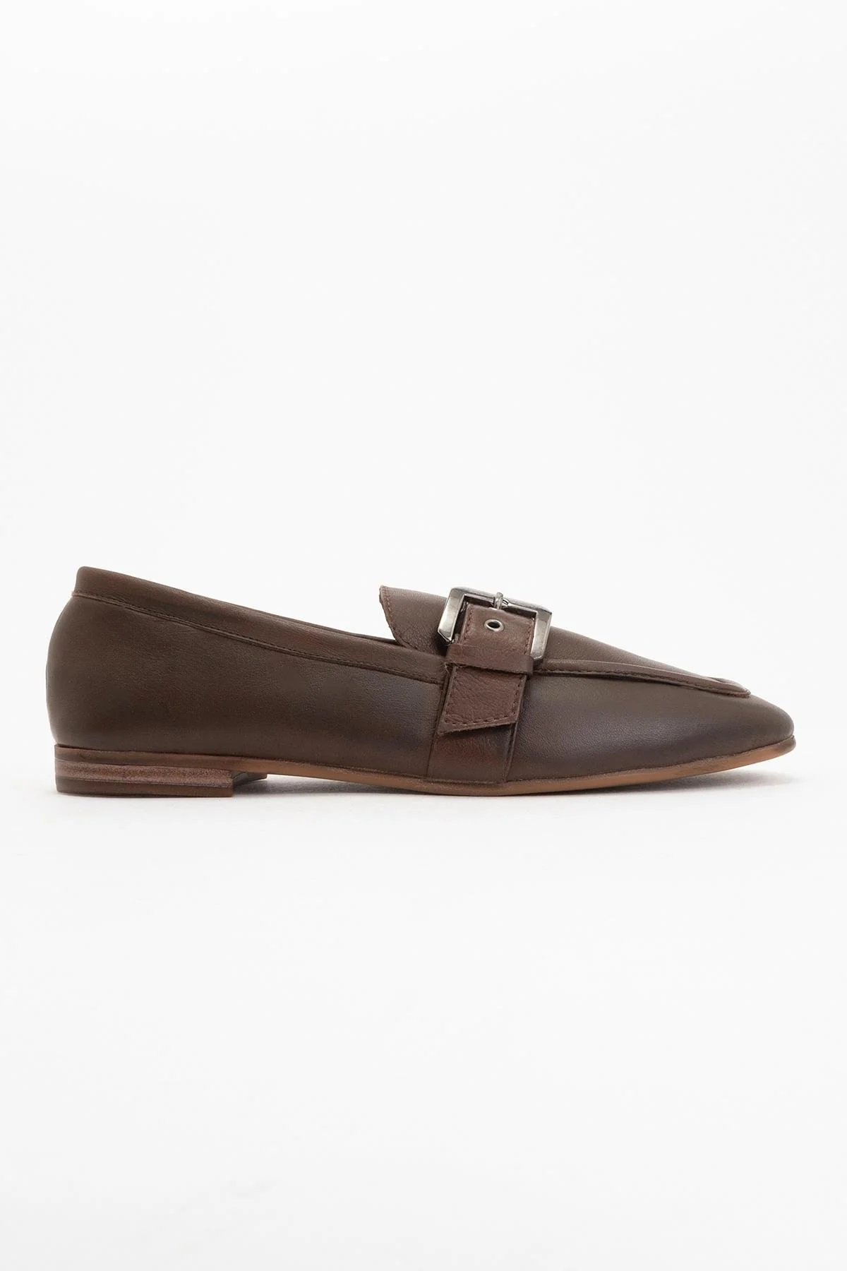 Clarion - Brown Leather Loafers (Women) - Image 5