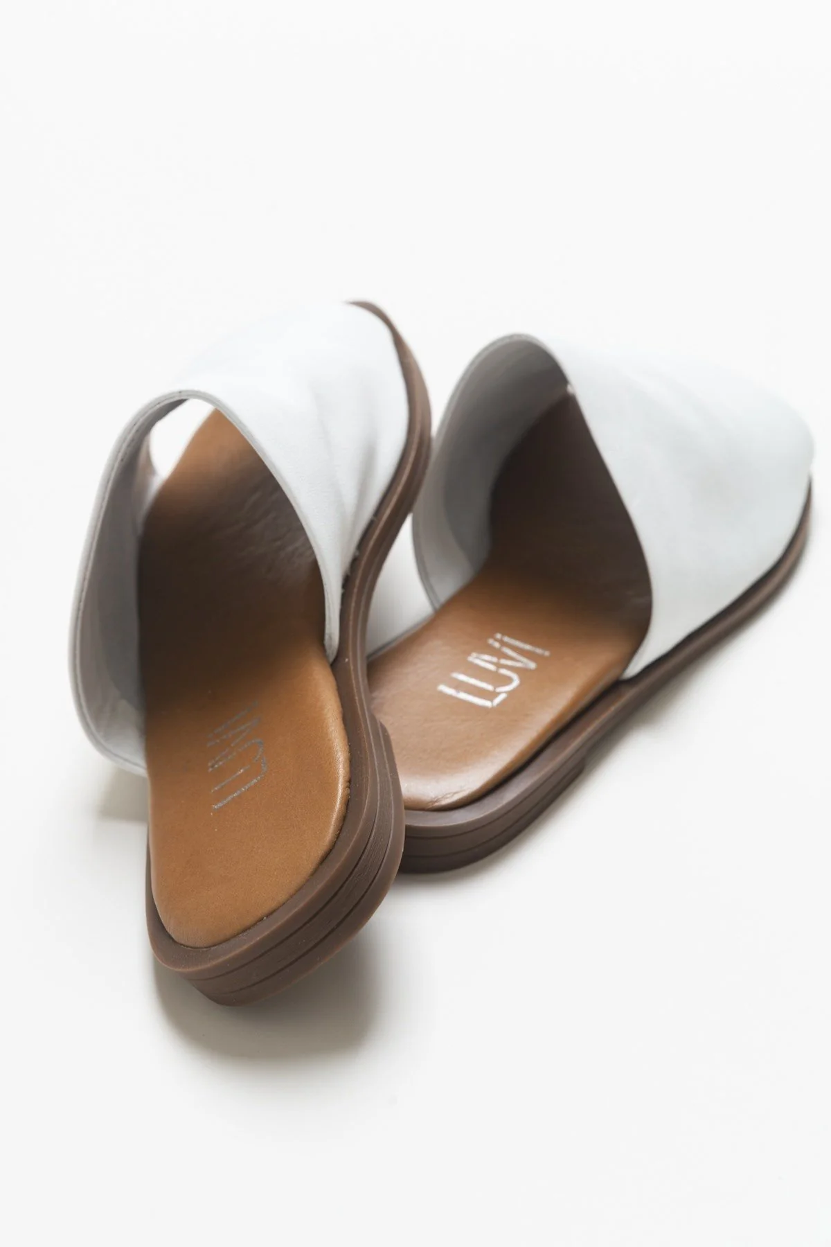 Clau - White Leather Sandal (Women) - Image 2