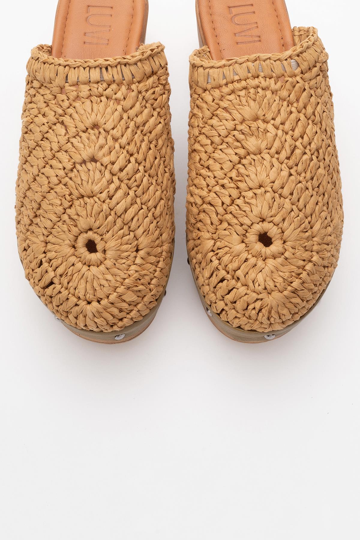 Cooper - Cognac Brown Braided Wedge Sandal (Women) - Image 2