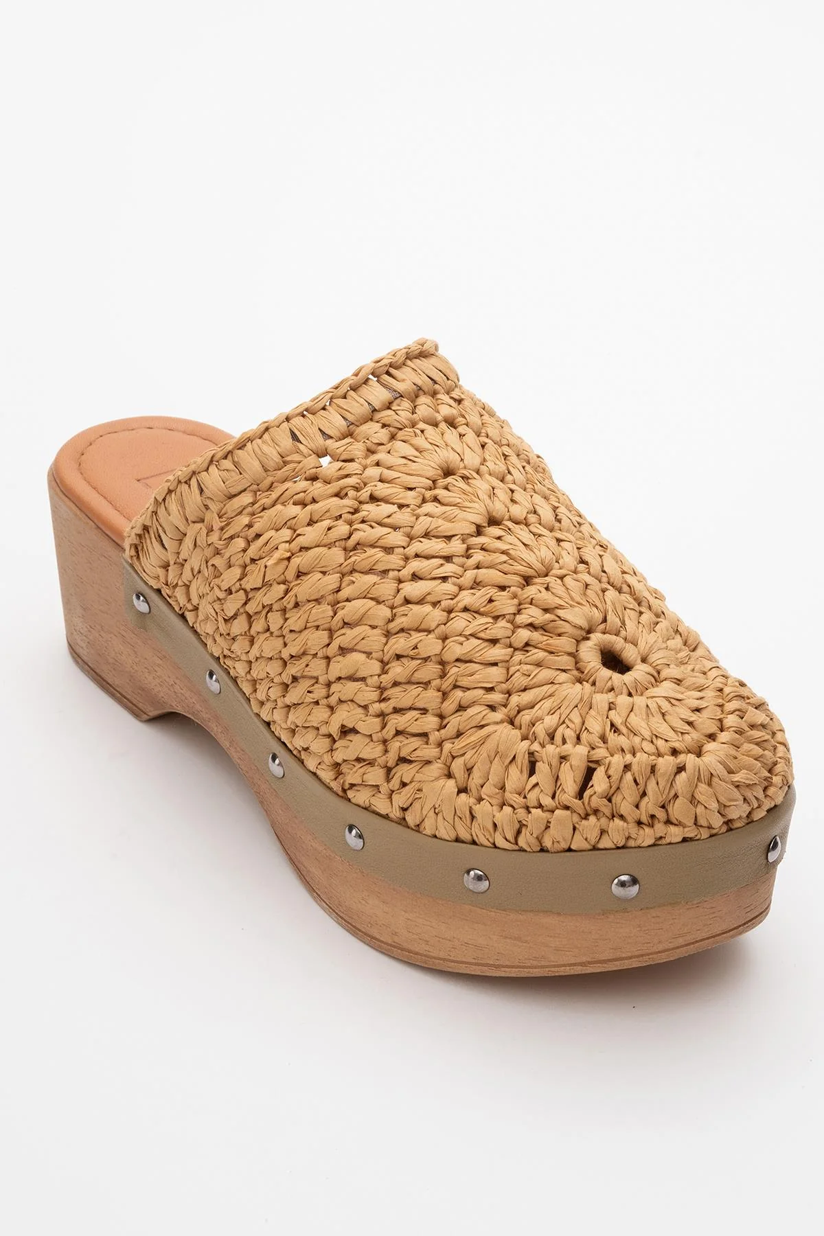 Cooper - Cognac Brown Braided Wedge Sandal (Women) - Image 3