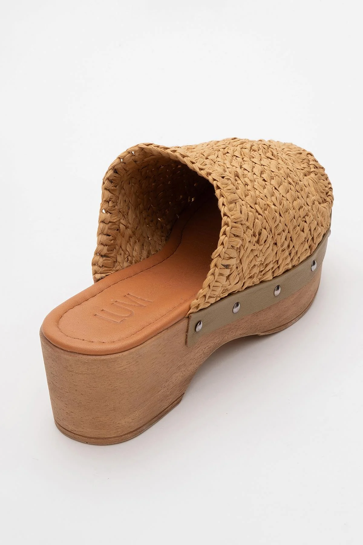 Cooper - Cognac Brown Braided Wedge Sandal (Women) - Image 4