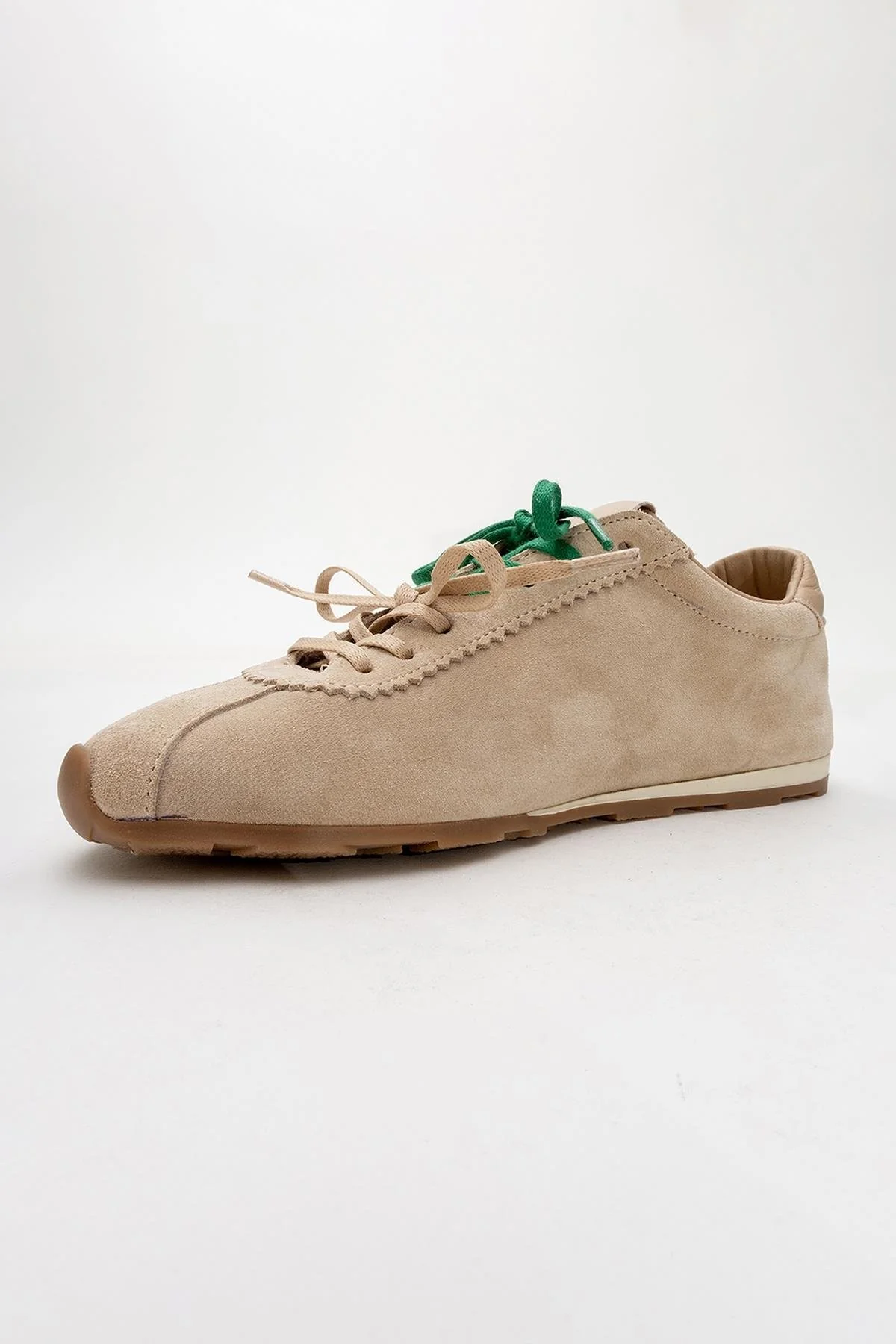 Crea - Beige Leather Sneakers (Women) - Image 4