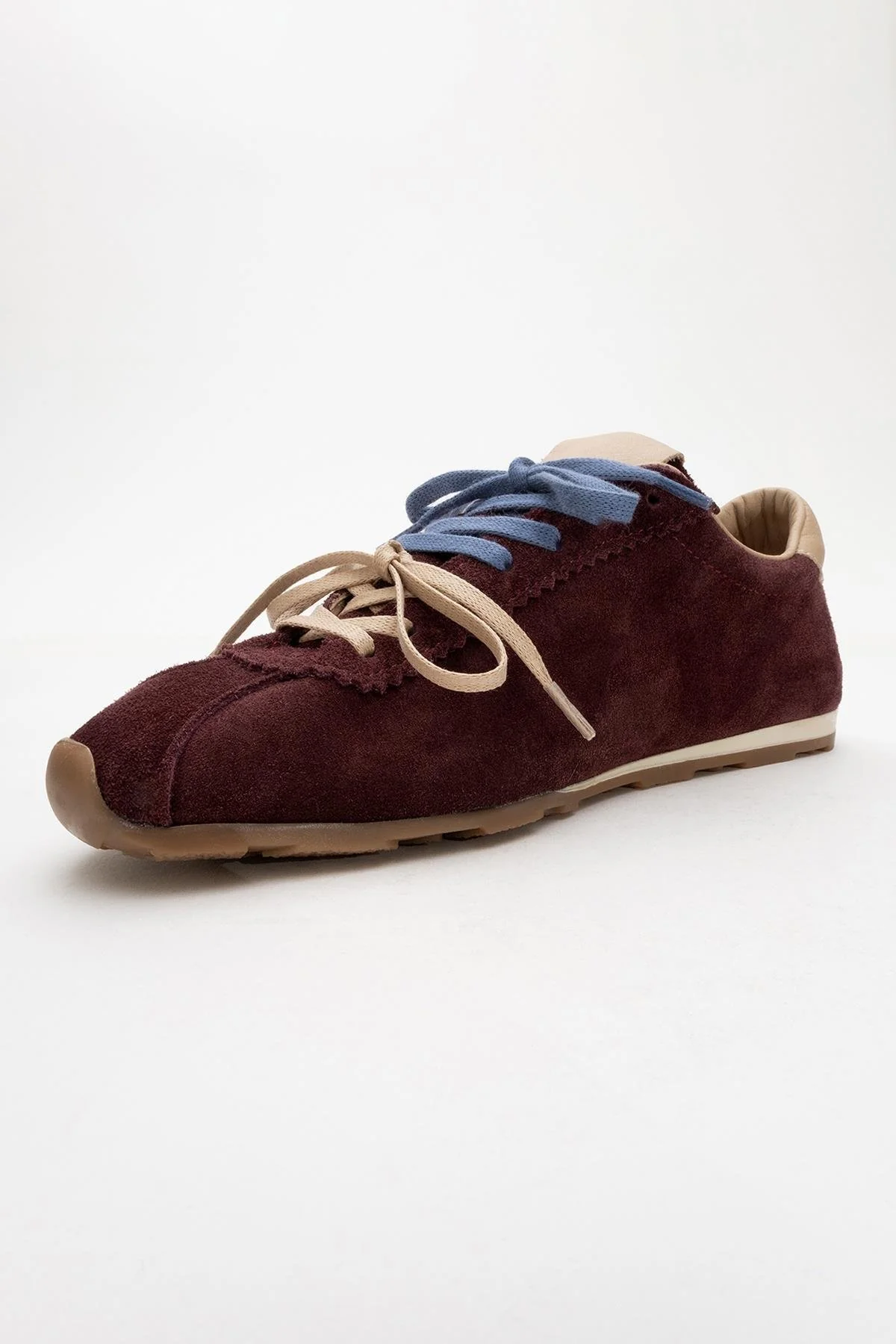 Crea - Burgundy Leather Sneakers (Women) - Image 4