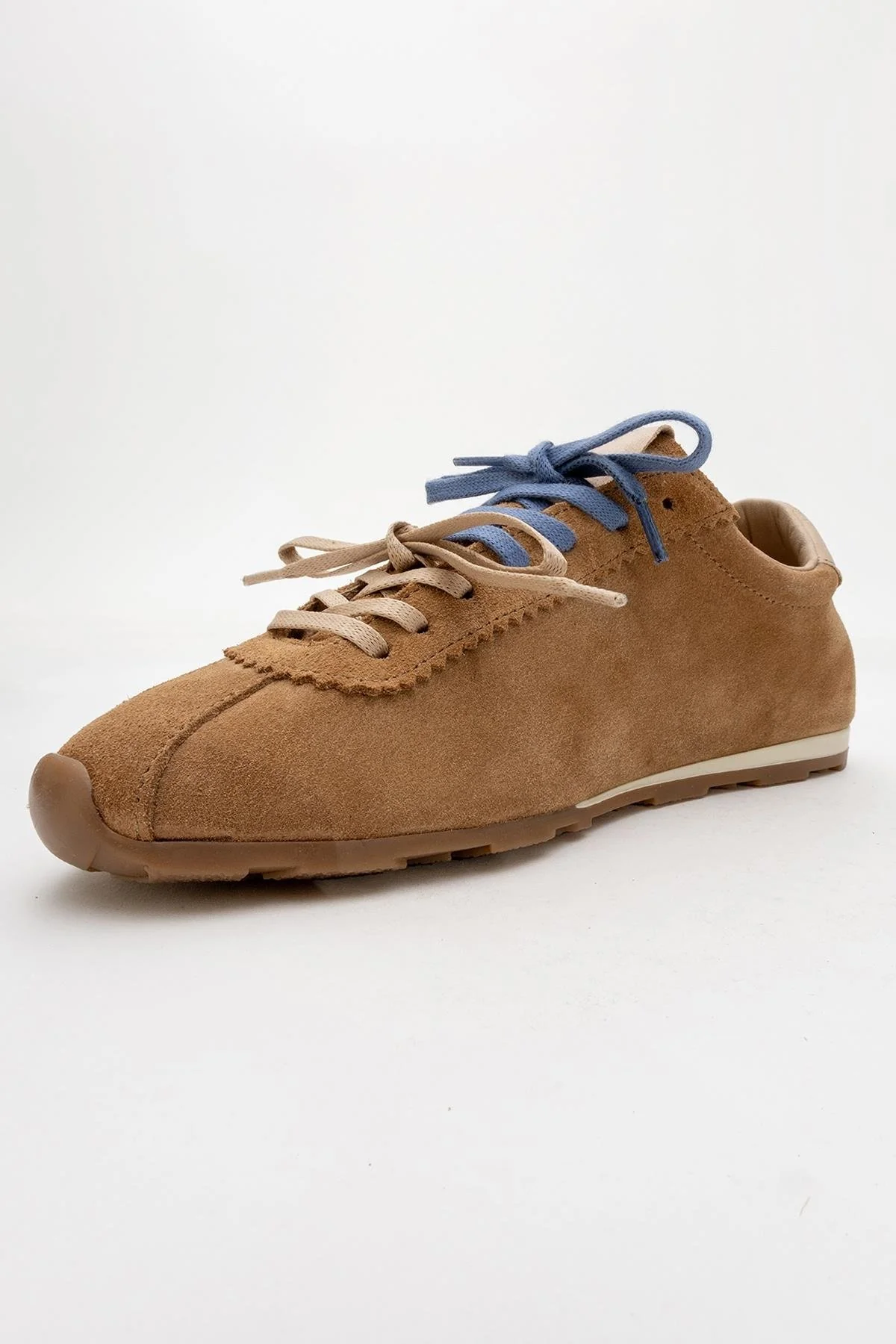 Crea - Cognac Suede Leather Sneakers (Women) - Image 4