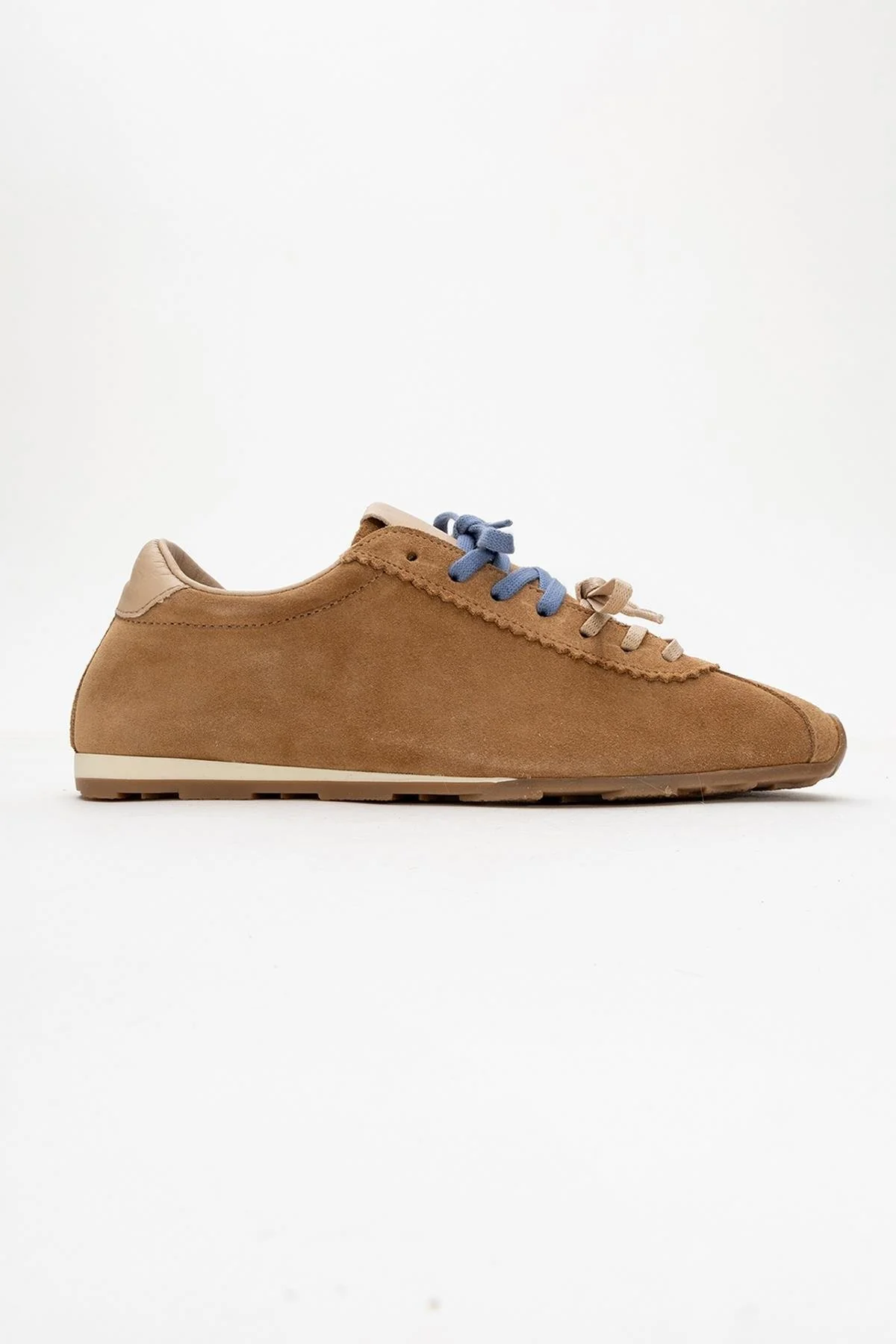 Crea - Cognac Suede Leather Sneakers (Women) - Image 6