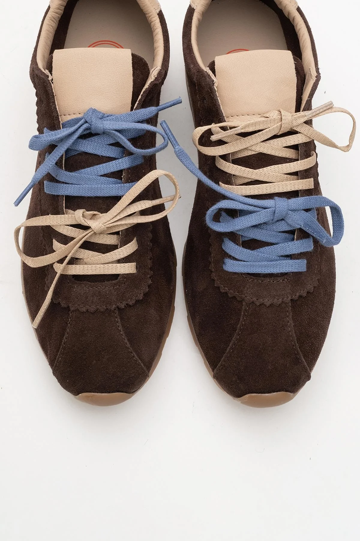 Crea - Dark Brown Leather Sneakers (Women) - Image 3