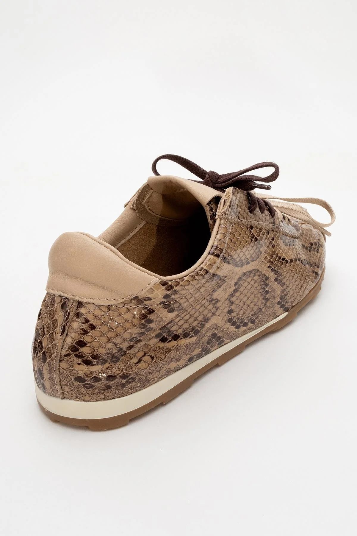 Crea - Light Brown Leather Sneakers (Women) - Image 5