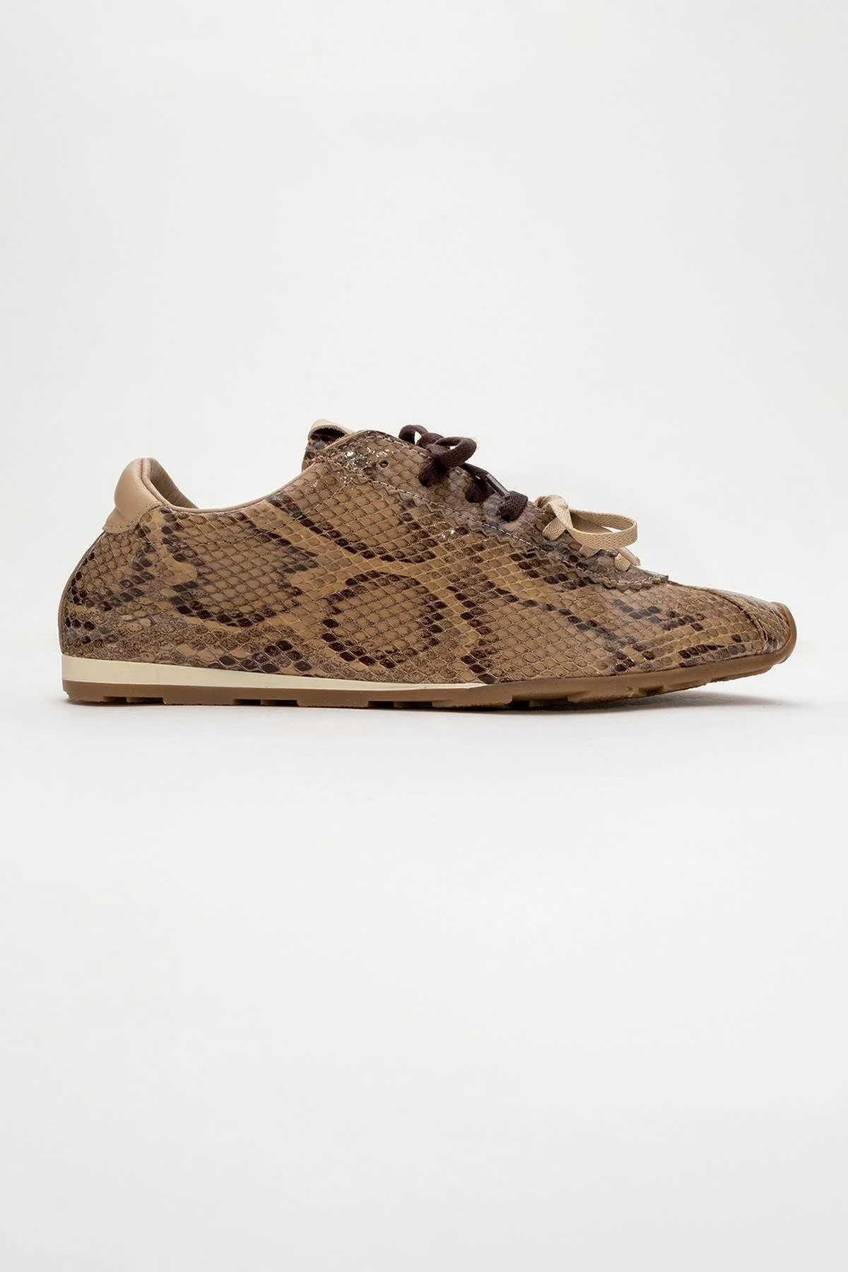 Crea - Light Brown Leather Sneakers (Women) - Image 6