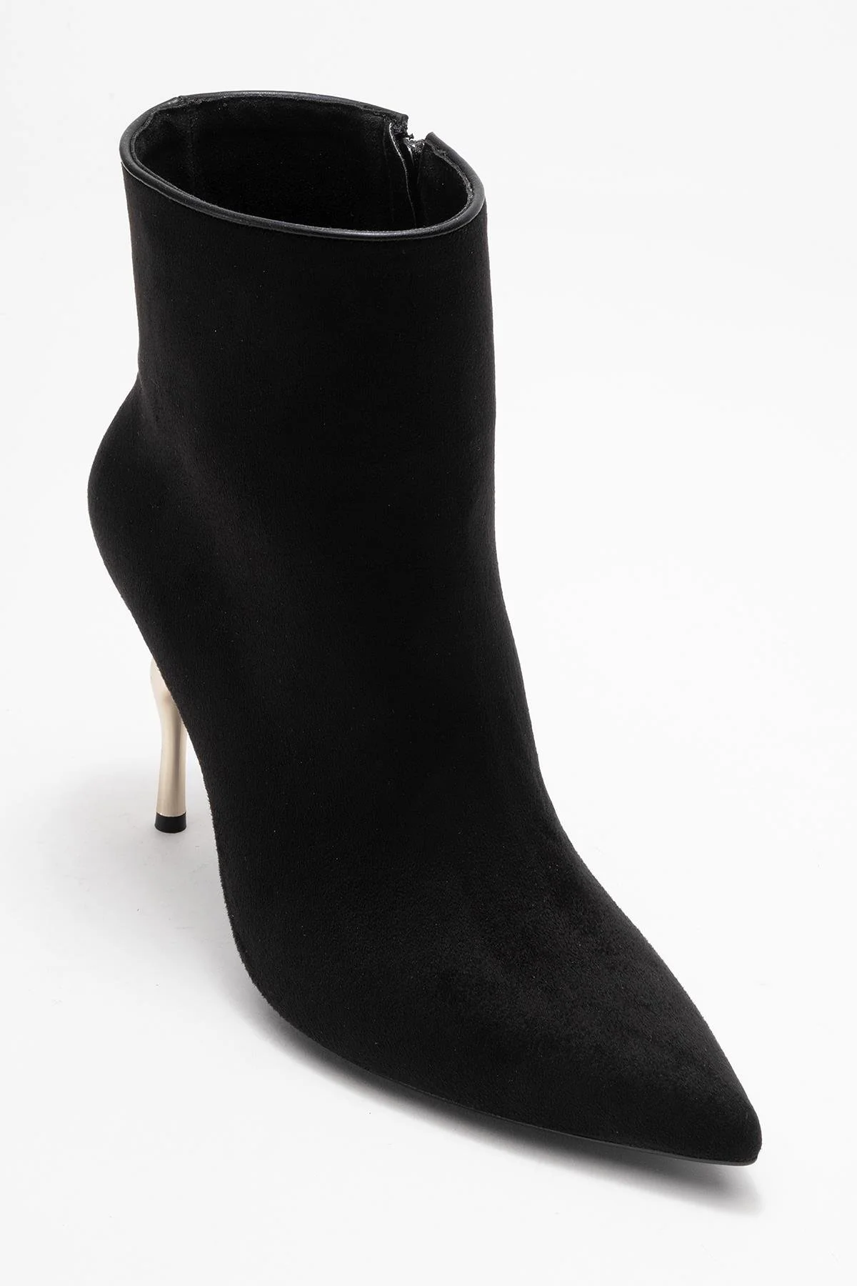 Crista - Black Pointed Toe Heeled Boot (Women) - Image 3