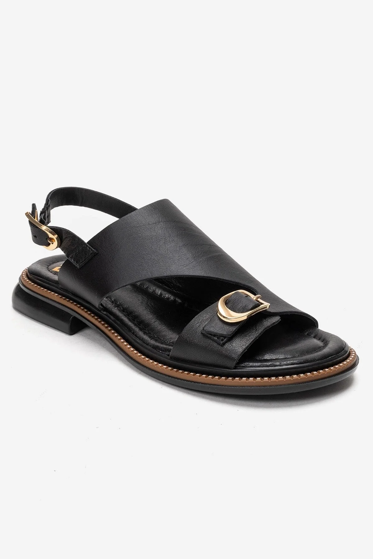 CRUEL - Black Genuine Leather Sandal (Women) - Image 3