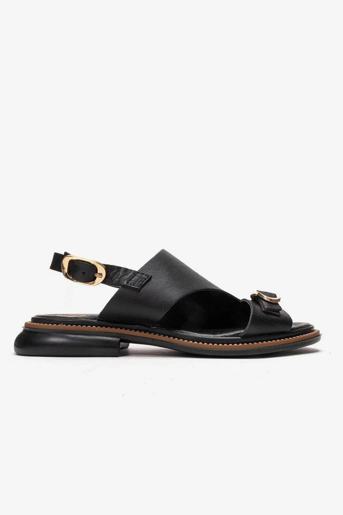 CRUEL - Black Genuine Leather Sandal (Women) - Image 4