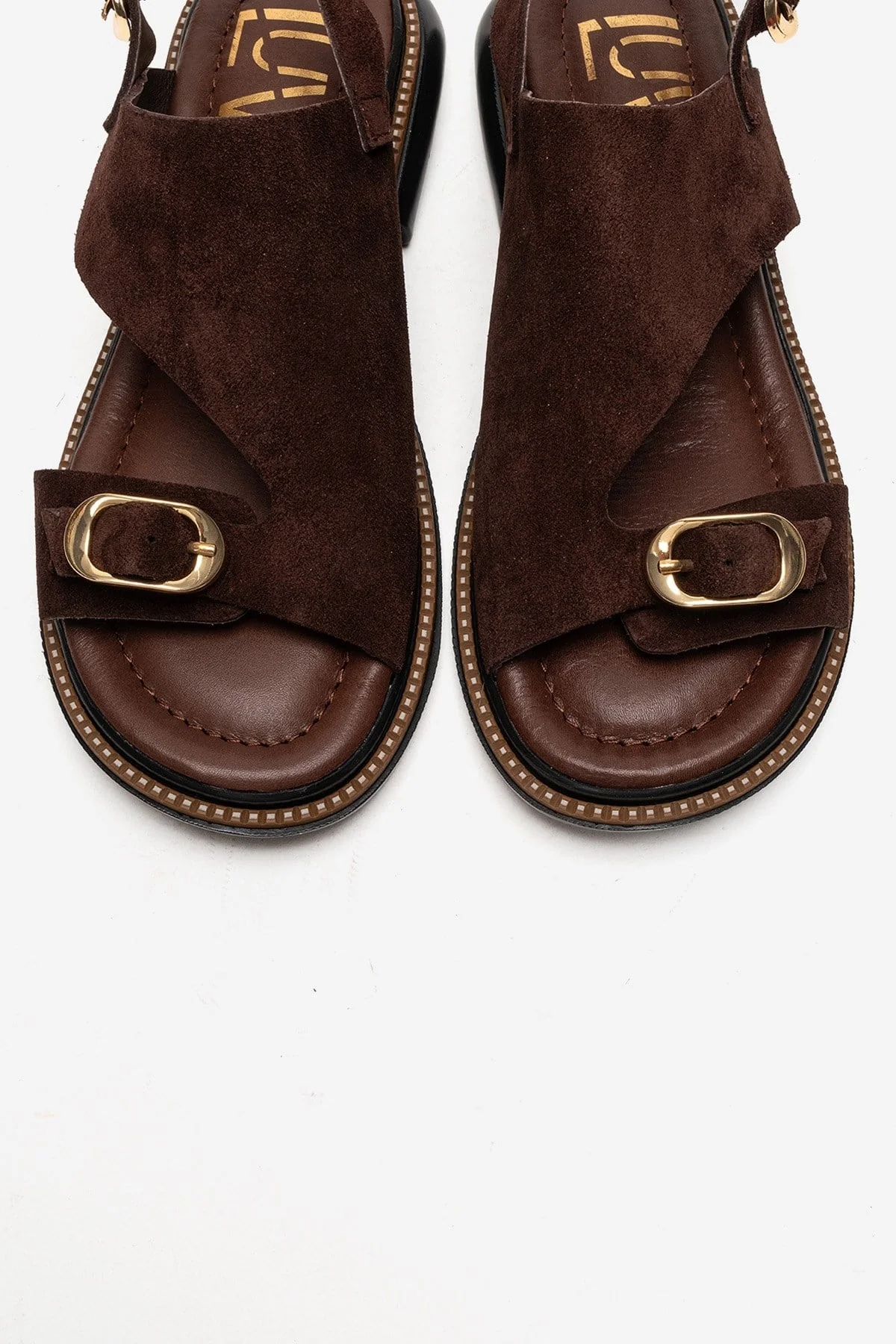 CRUEL - Cognac Genuine Leather Sandal (Women) - Image 2