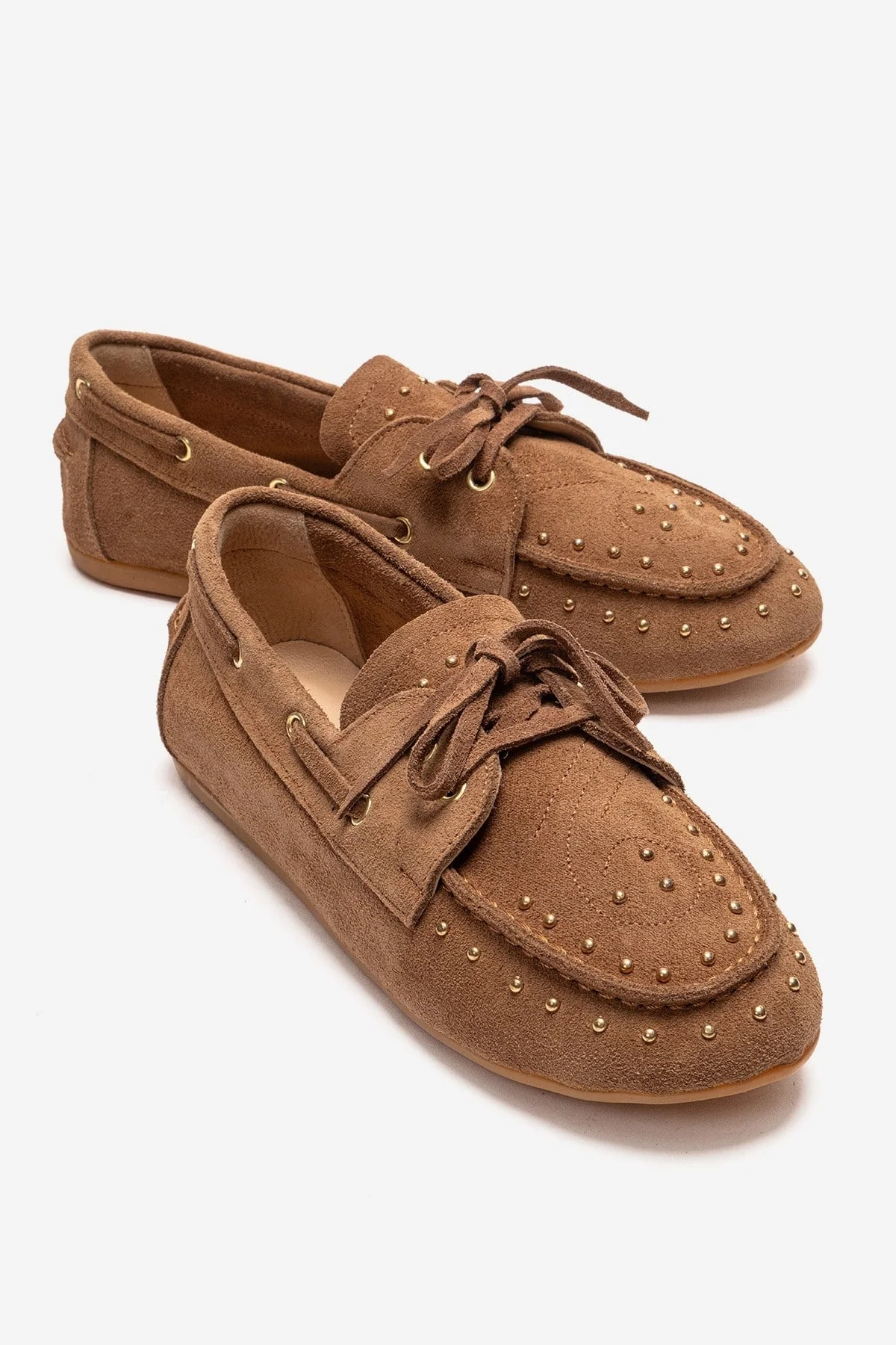 CUESTA - Taupe Genuine Leather Loafer Shoe (Women)