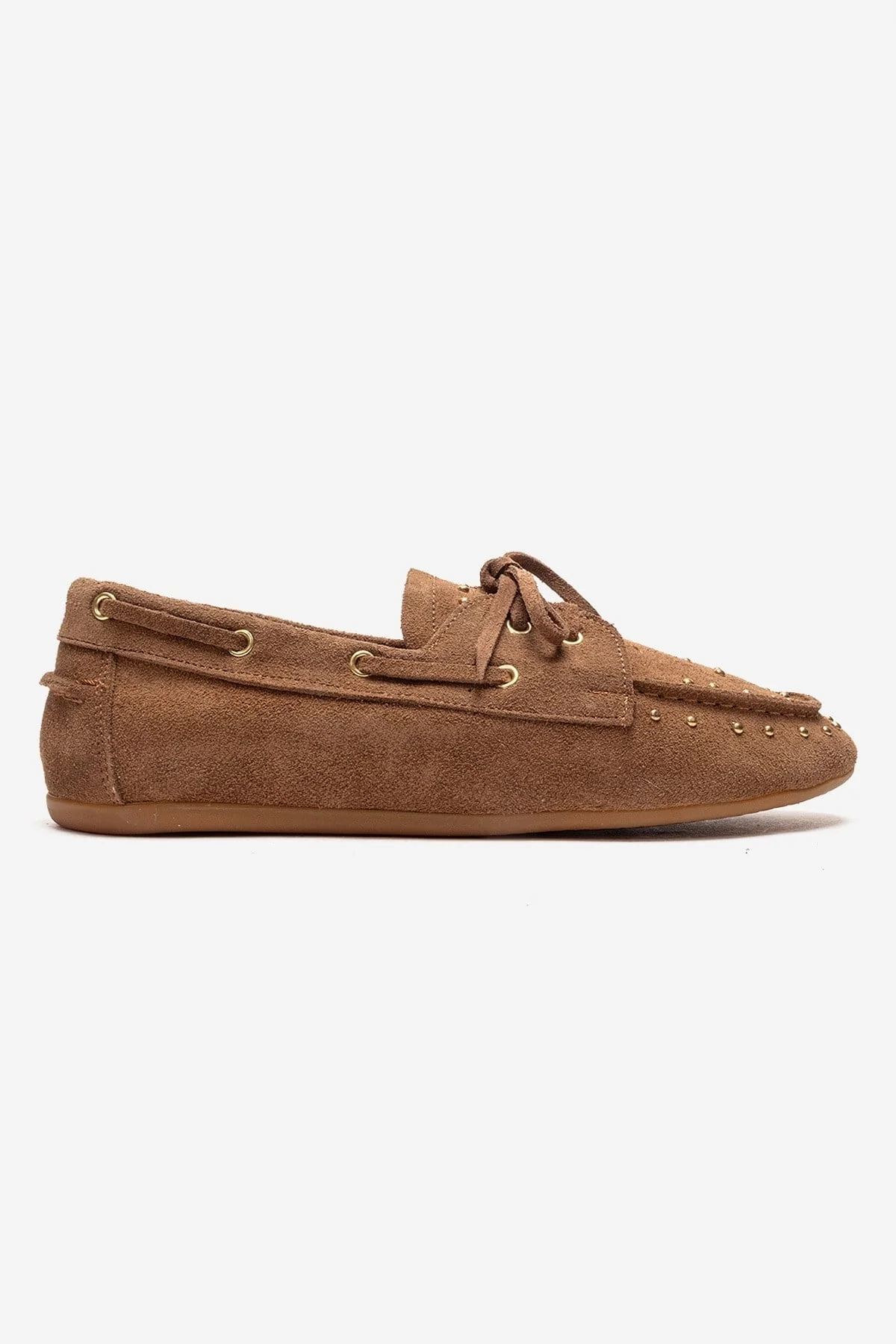 CUESTA - Taupe Genuine Leather Loafer Shoe (Women) - Image 4