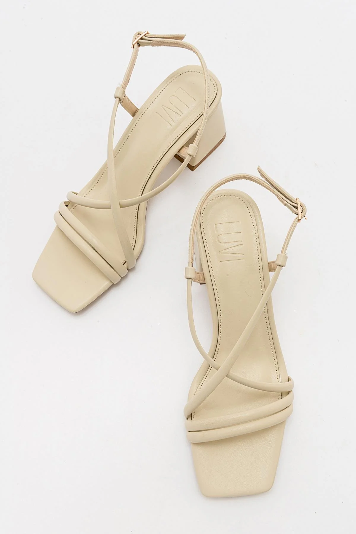Daisy - Beige Heeled Shoe (Women) - Image 2