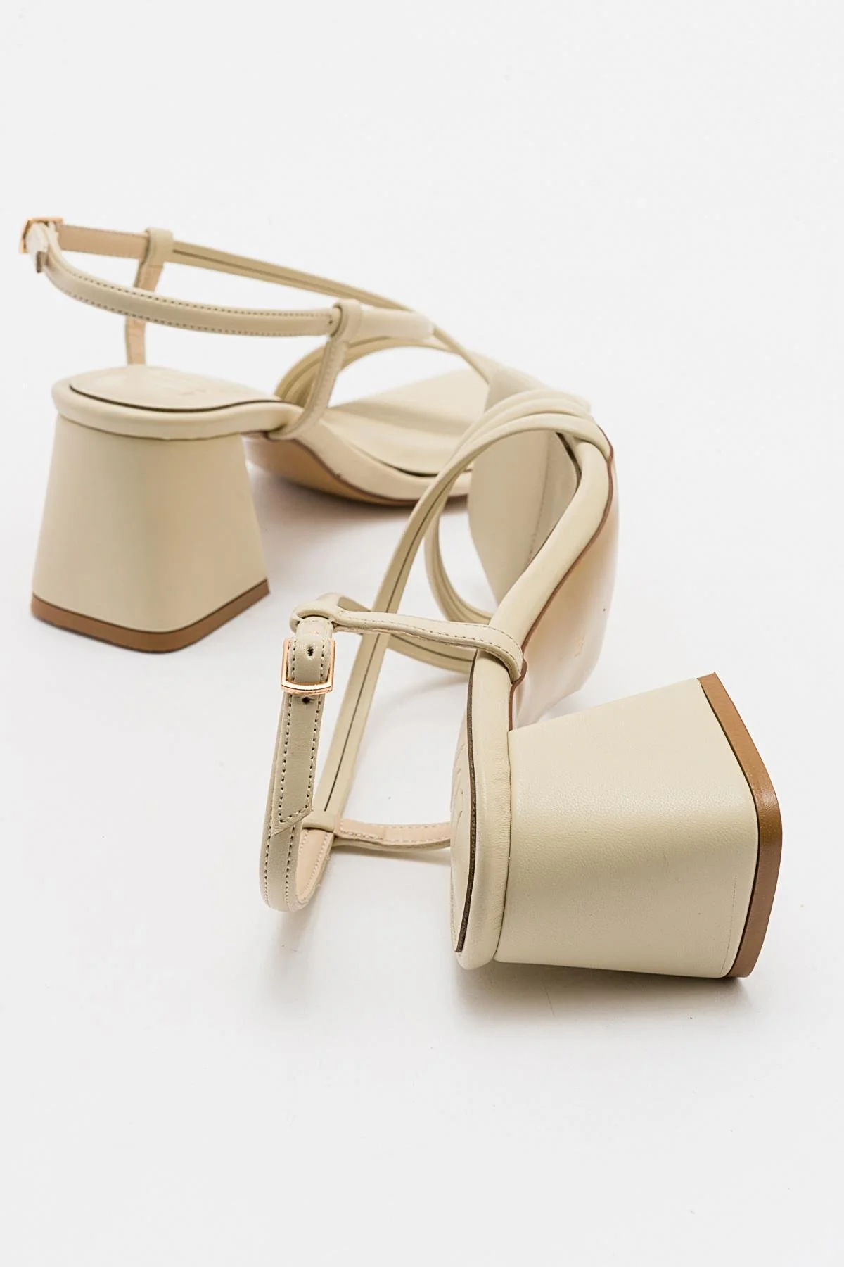 Daisy - Beige Heeled Shoe (Women) - Image 3