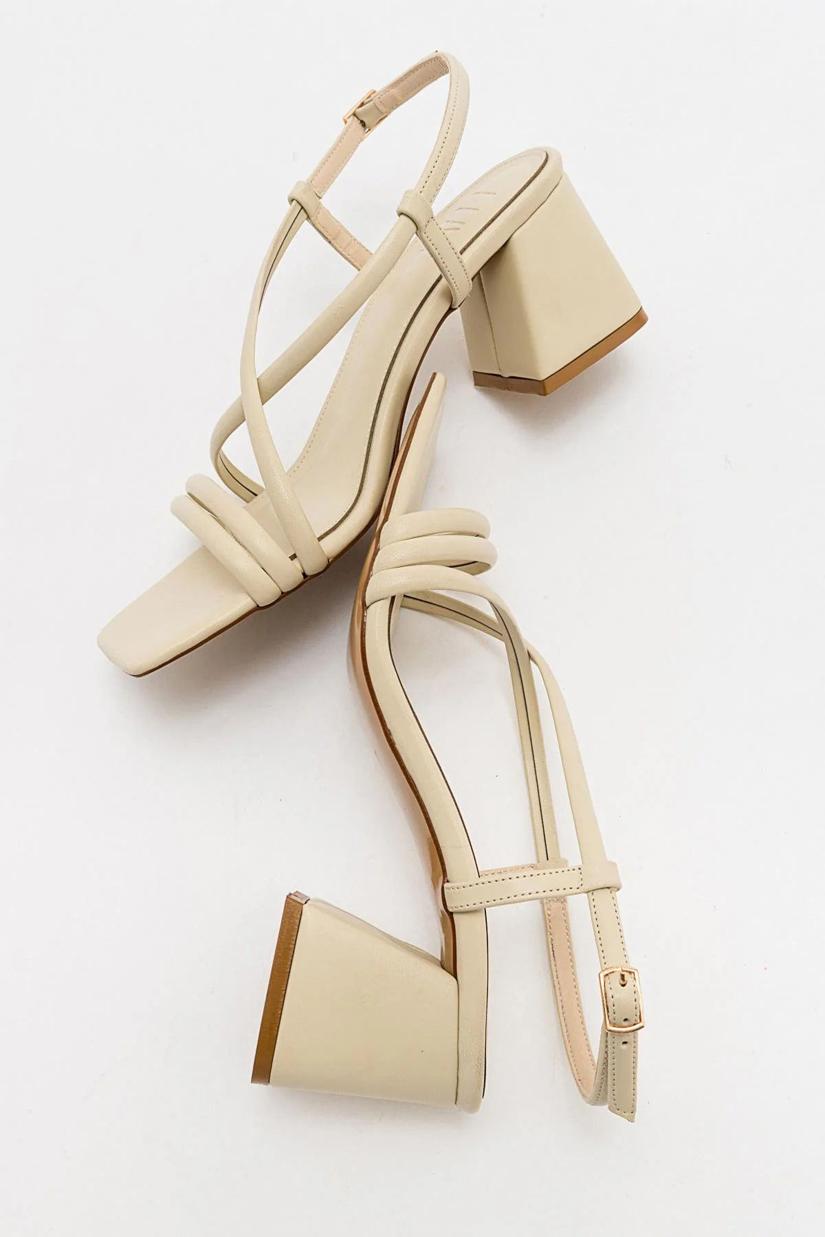 Daisy - Beige Heeled Shoe (Women) - Image 5