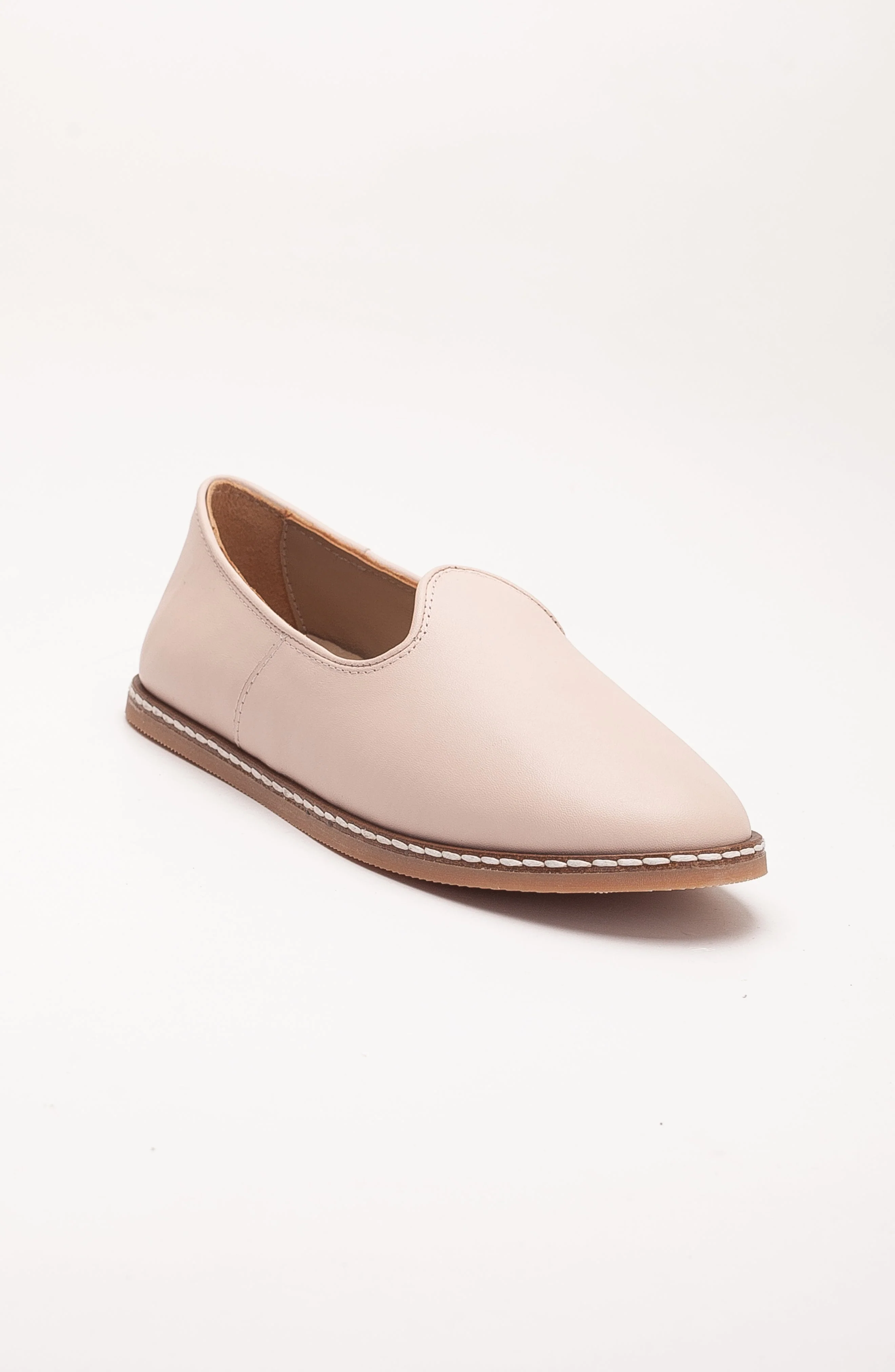 Dalya - Beige Leather Slip On (Women) - Image 2