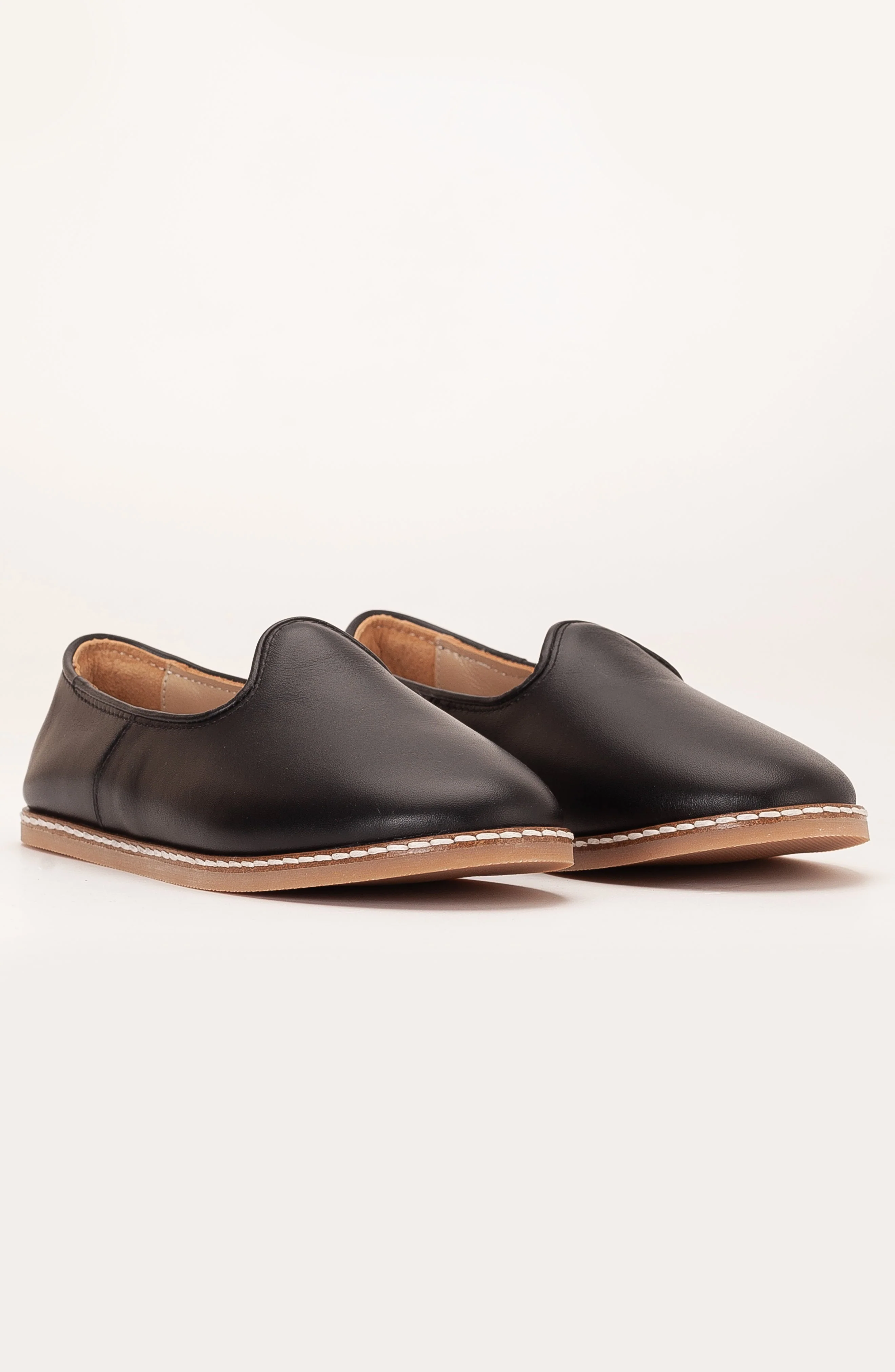 Dalya - Black Leather Slip On (Women) - Image 3