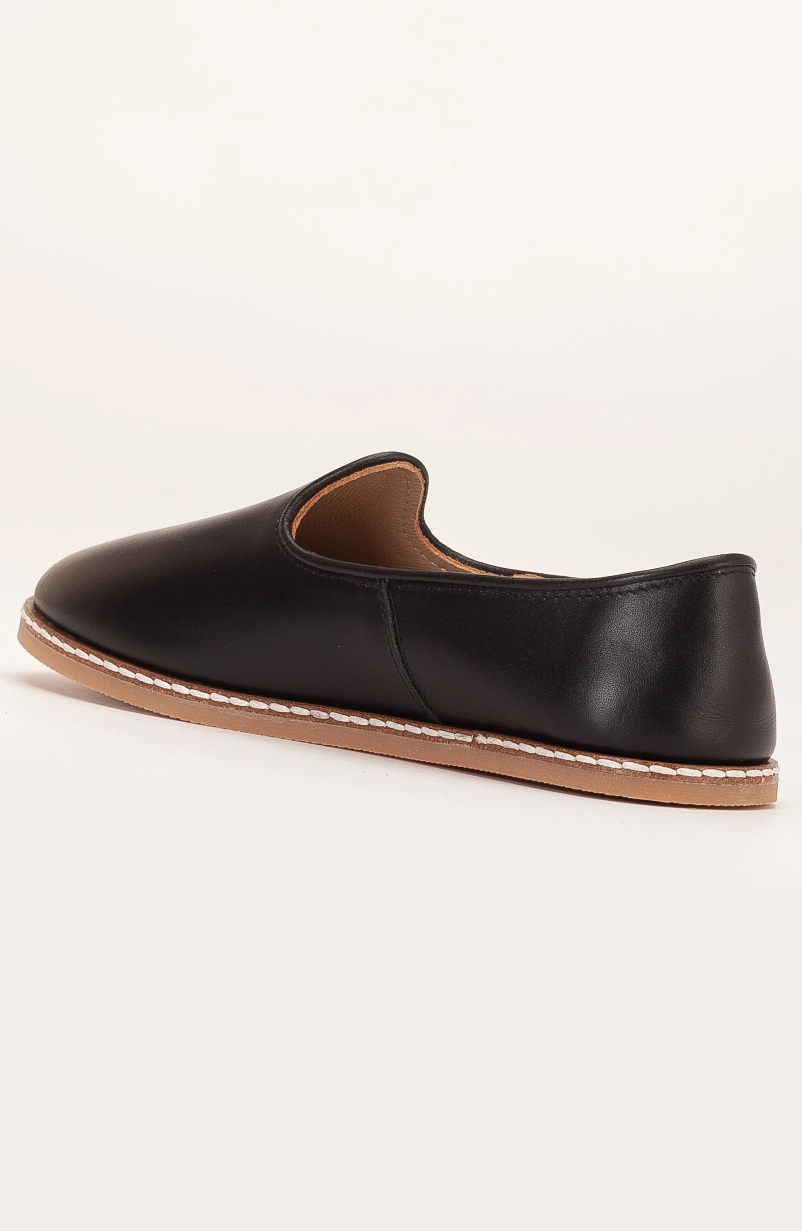 Dalya - Black Leather Slip On (Women) - Image 4