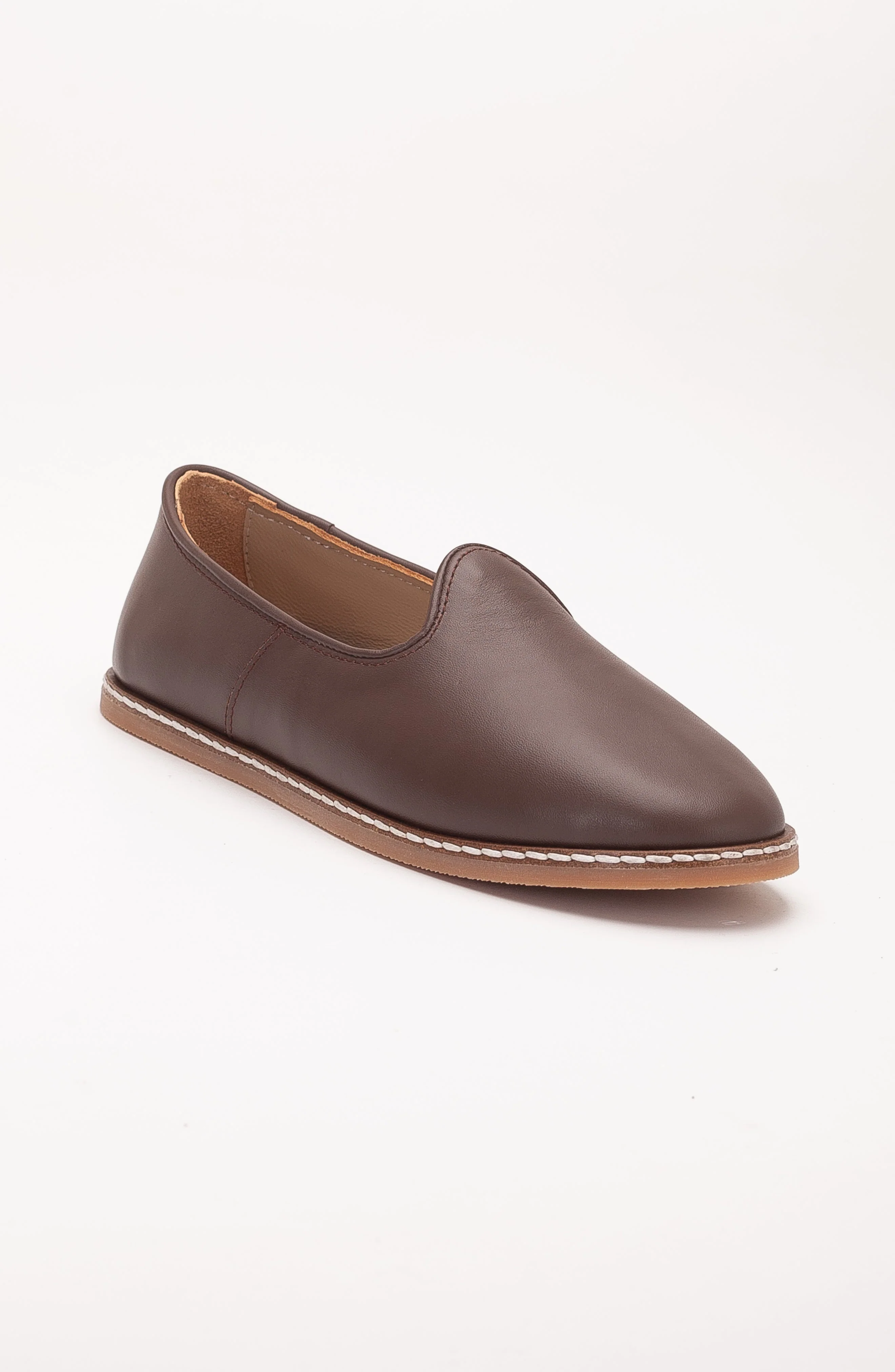 Dalya - Brown Leather Slip On (Women) - Image 2
