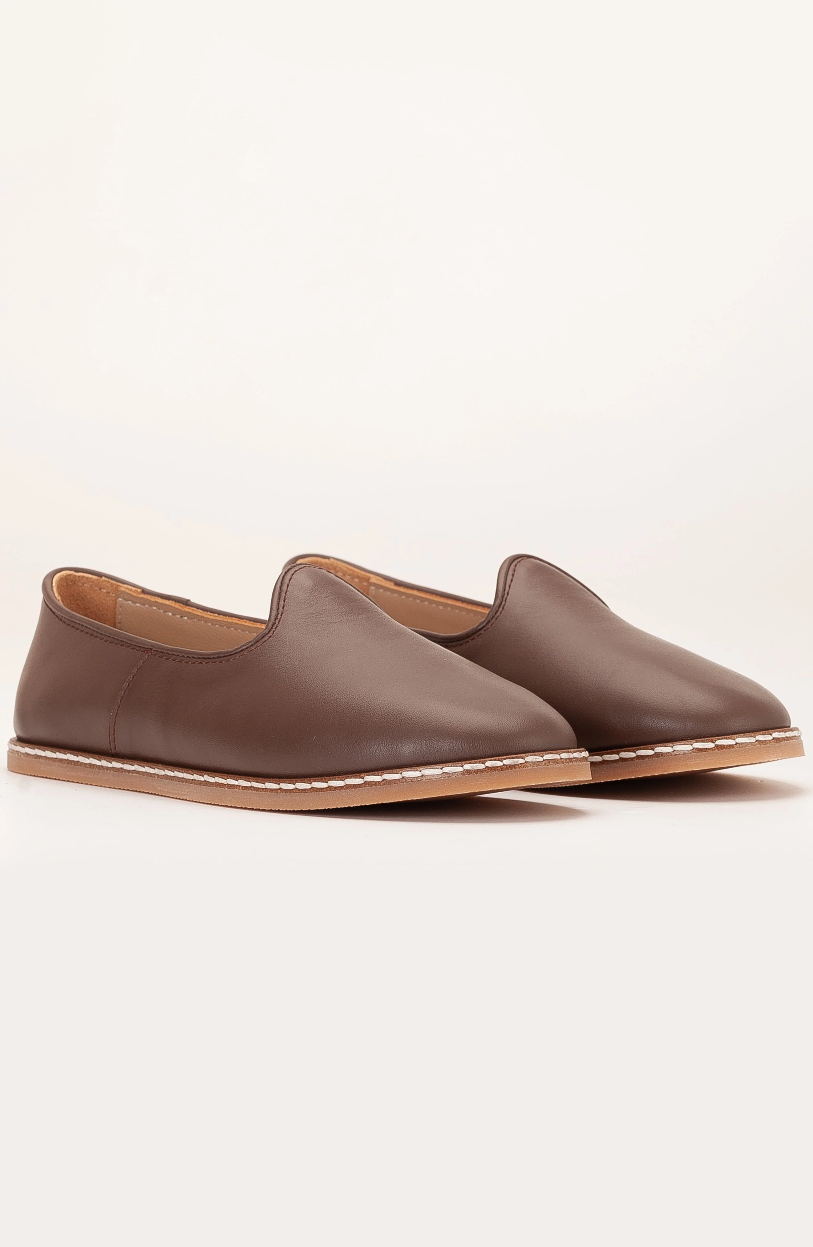 Dalya - Brown Leather Slip On (Women) - Image 3