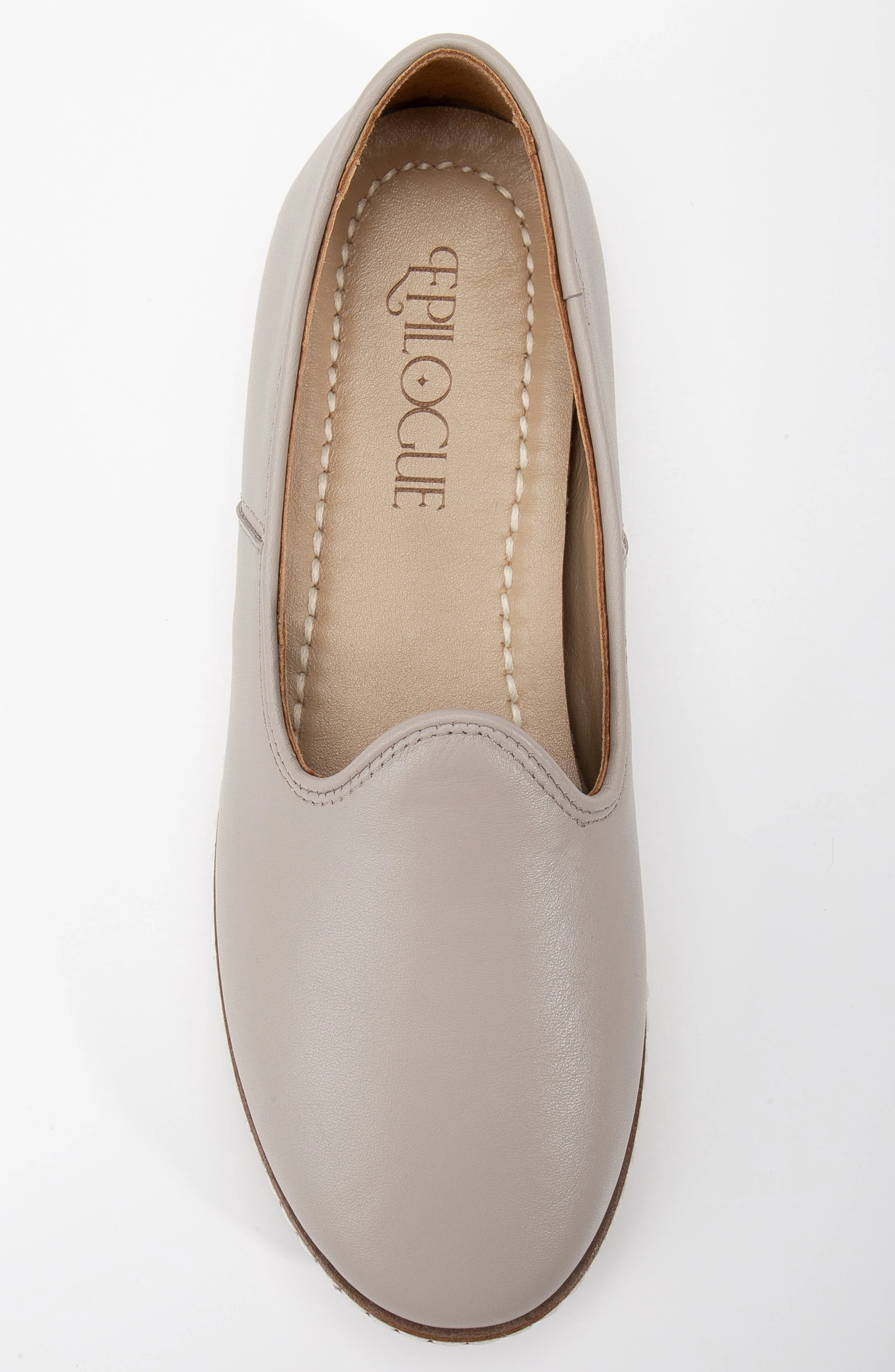 Dalya - Dark Beige Leather Slip On (Women) - Image 5