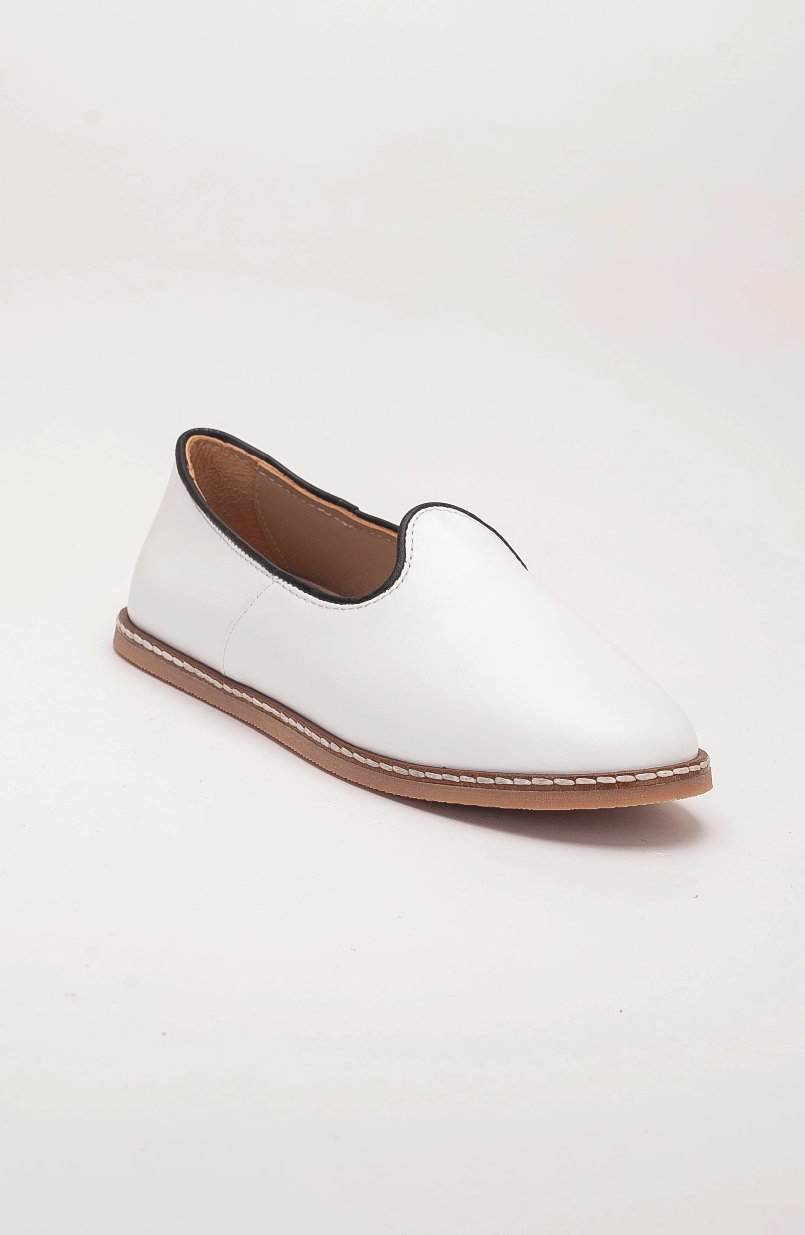Dalya - White Leather Slip On (Women) - Image 2