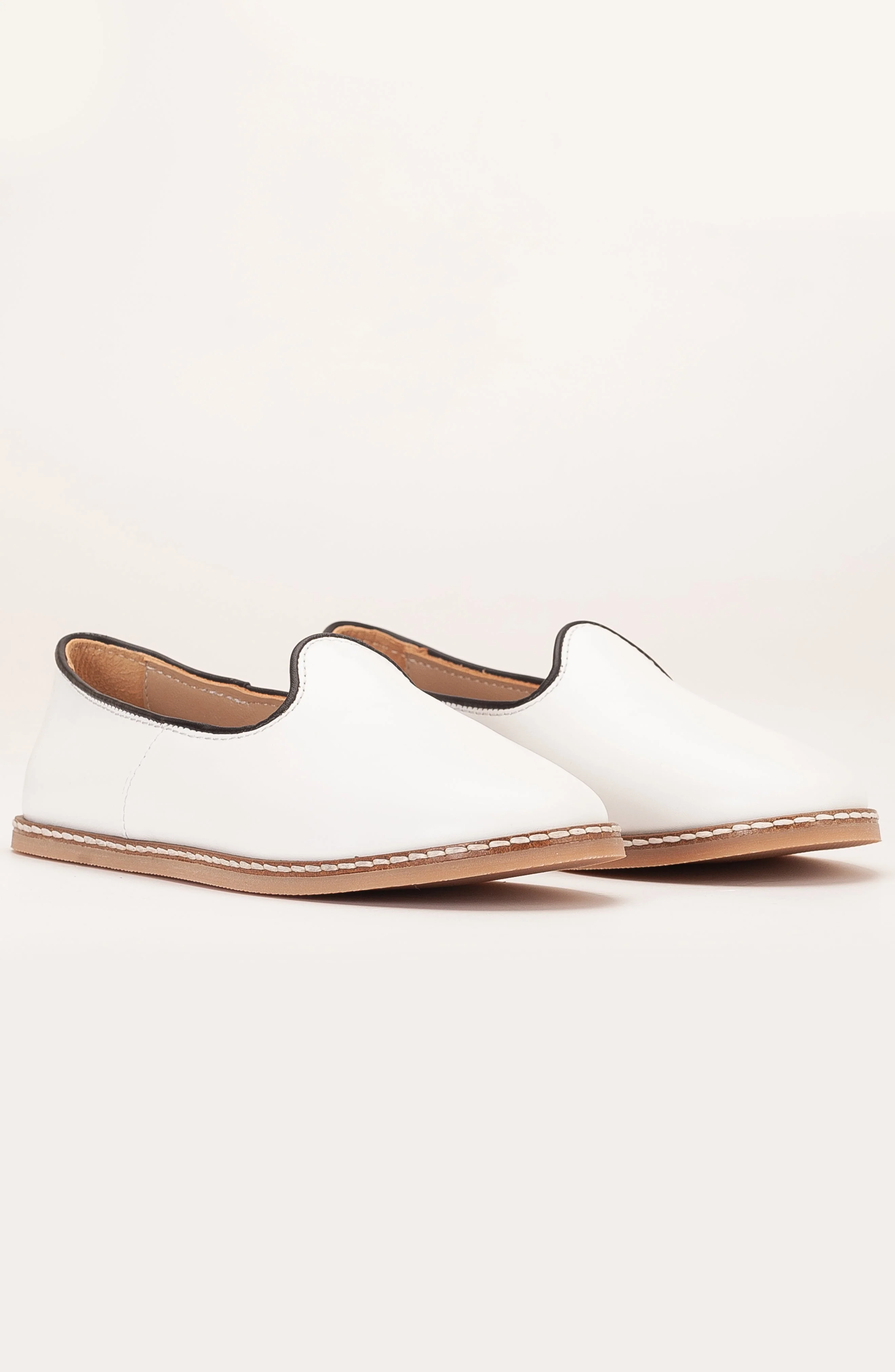 Dalya - White Leather Slip On (Women) - Image 3