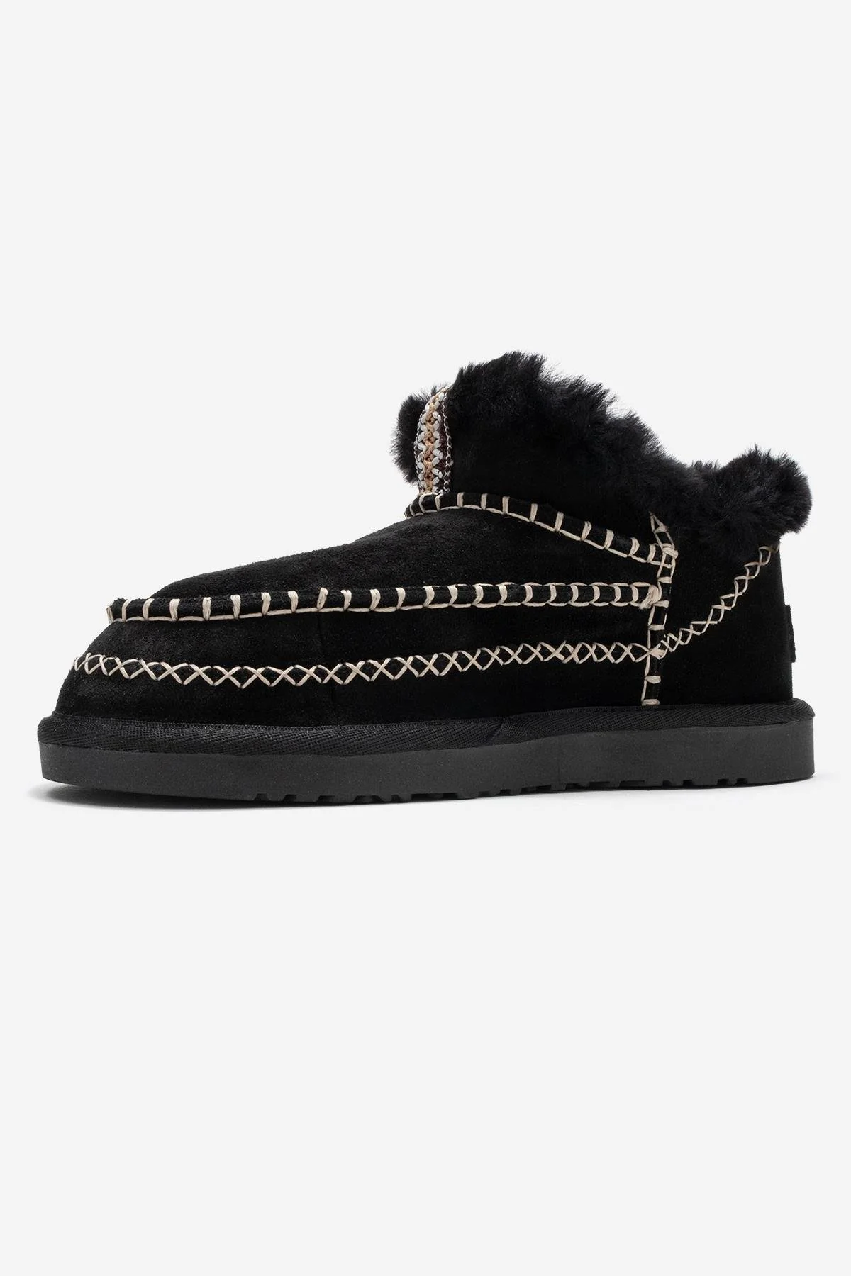 Darel - Black Suede Genuine Leather Ankle Boot (Women) - Image 4