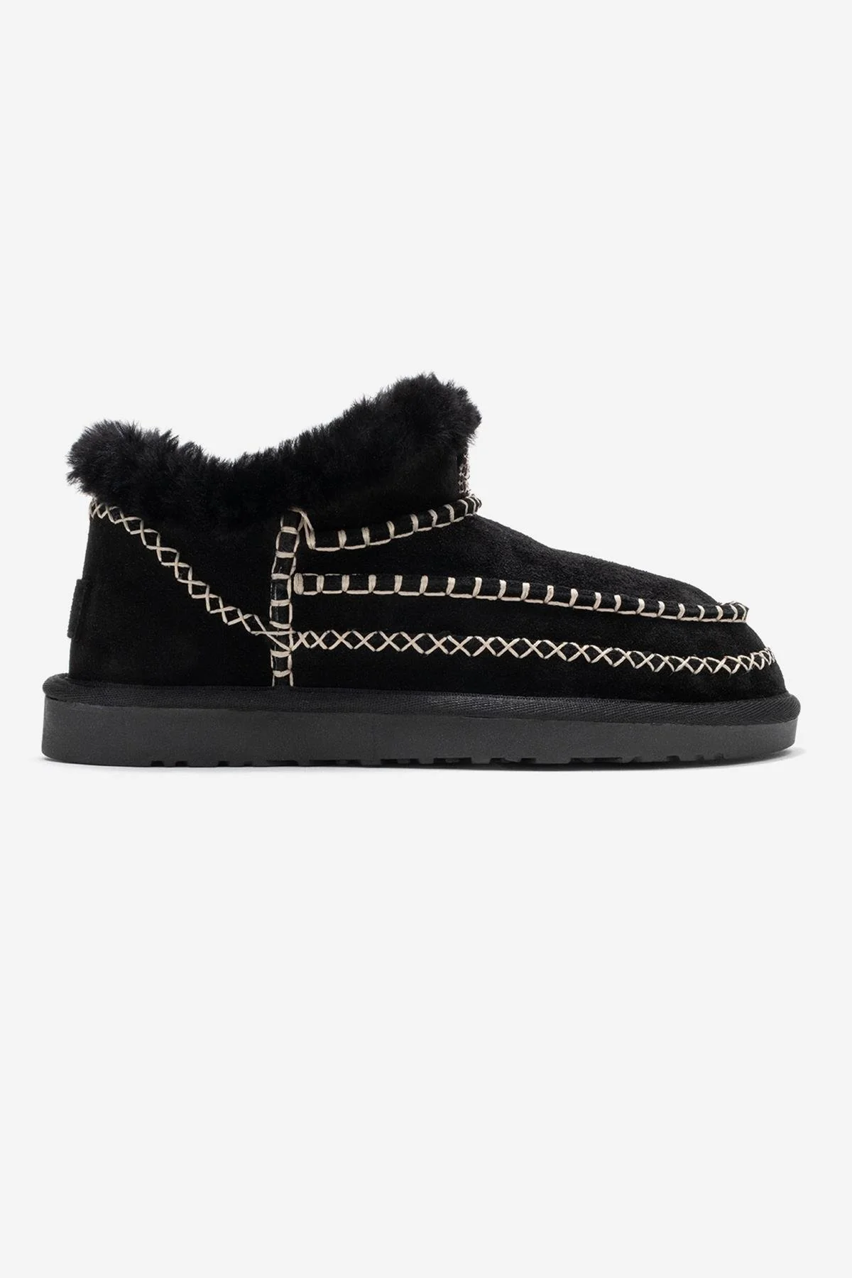 Darel - Black Suede Genuine Leather Ankle Boot (Women) - Image 6
