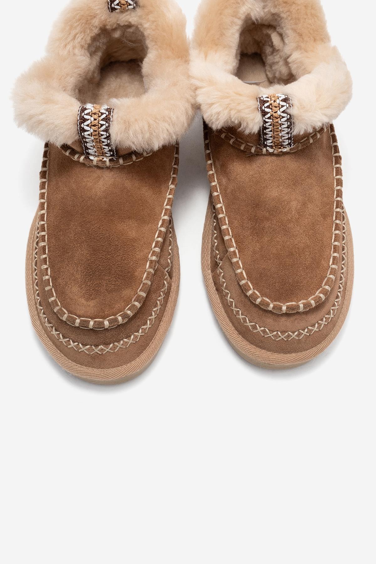 Darel - Taupe Suede Genuine Leather Ankle Boot (Women) - Image 2