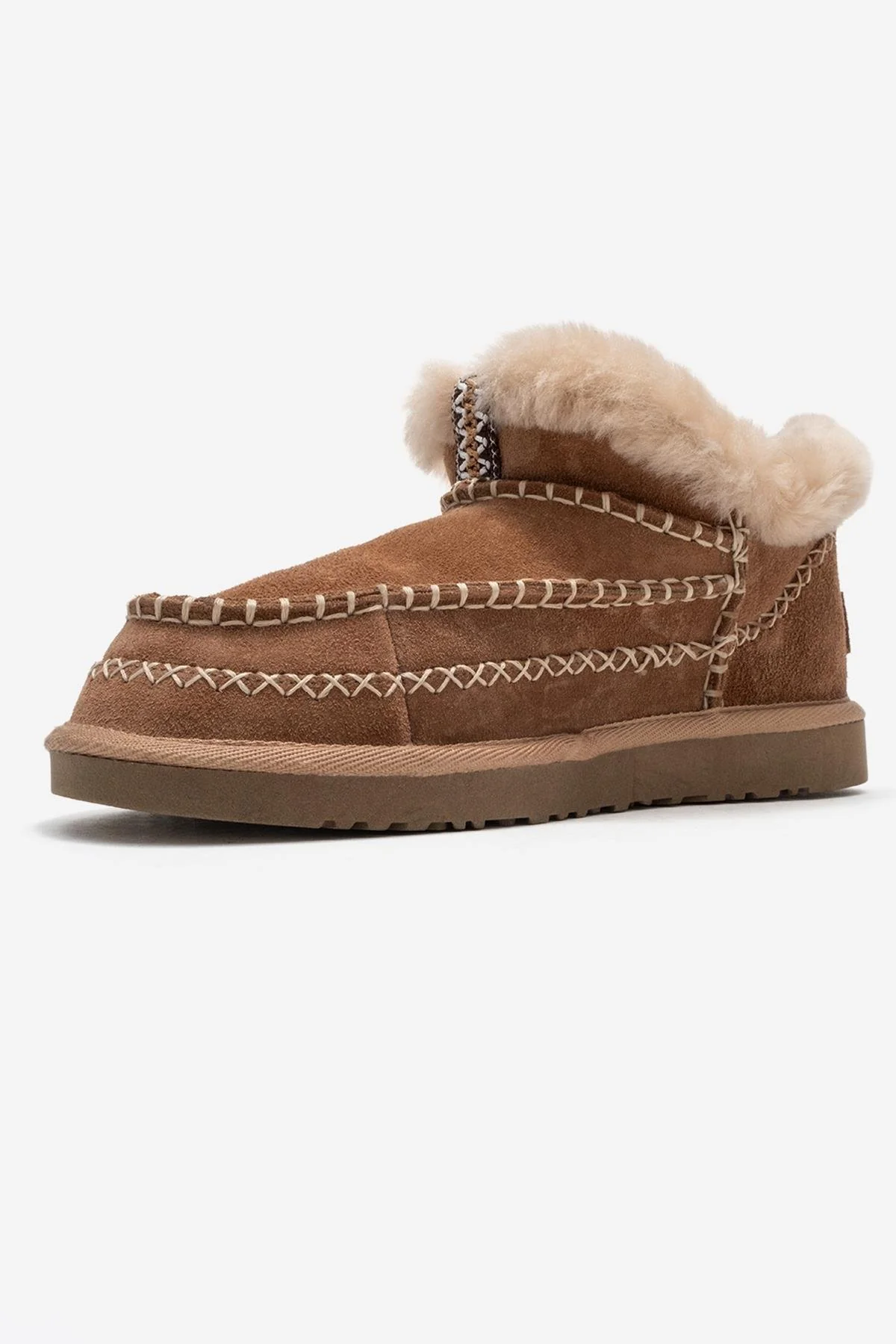Darel - Taupe Suede Genuine Leather Ankle Boot (Women) - Image 4