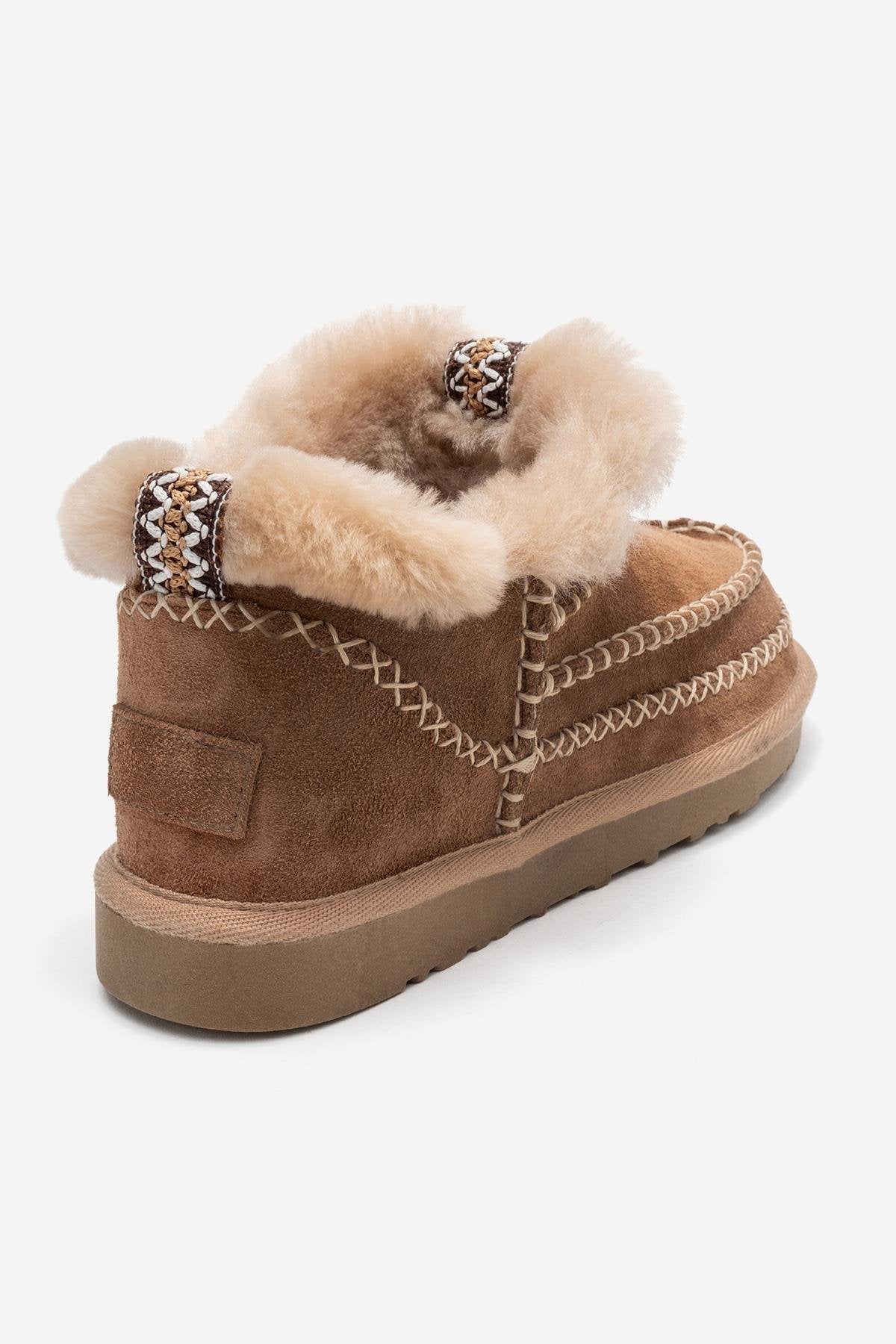 Darel - Taupe Suede Genuine Leather Ankle Boot (Women) - Image 5