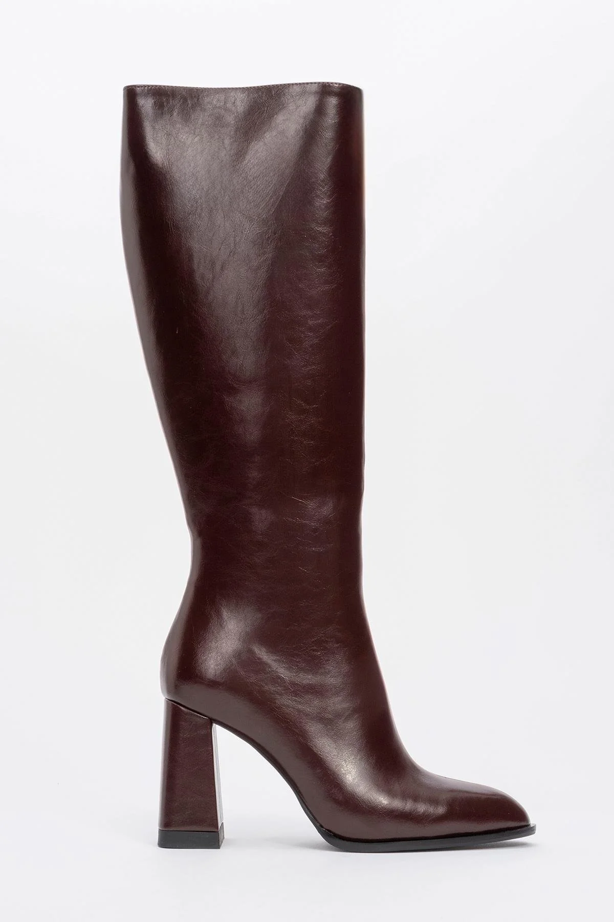 Decer - Burgundy Heeled Boot (Women) - Image 4