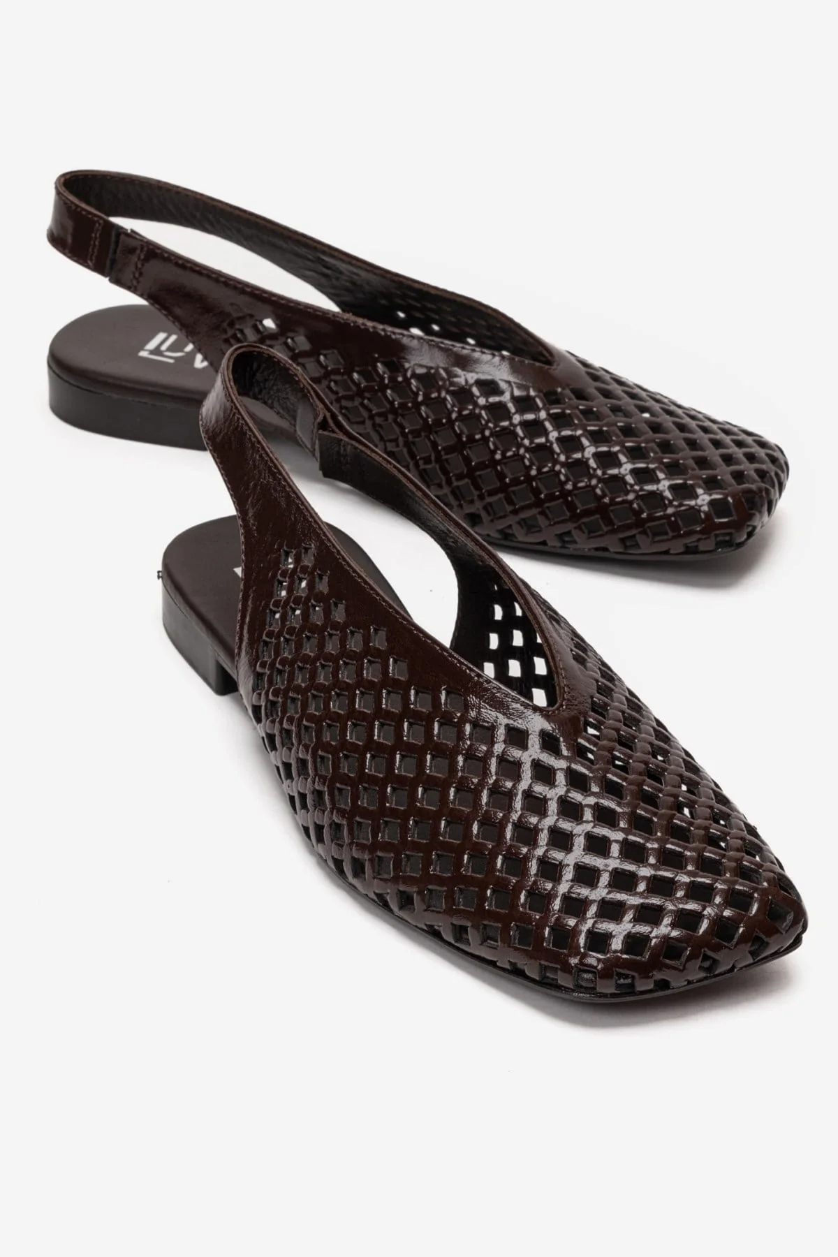 DELIZIA - Brown Genuine Leather Closed-Toe Sandal (Women)