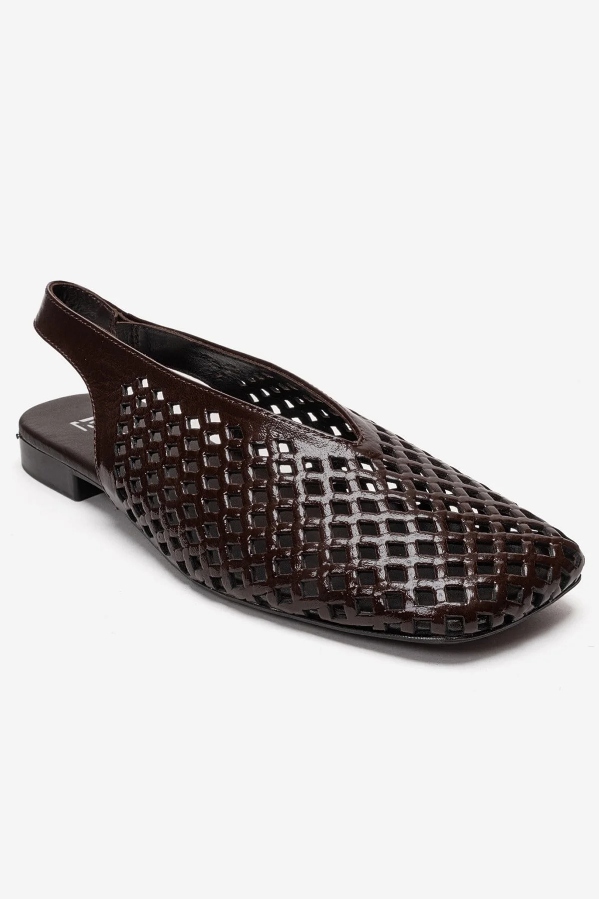 DELIZIA - Brown Genuine Leather Closed-Toe Sandal (Women) - Image 3