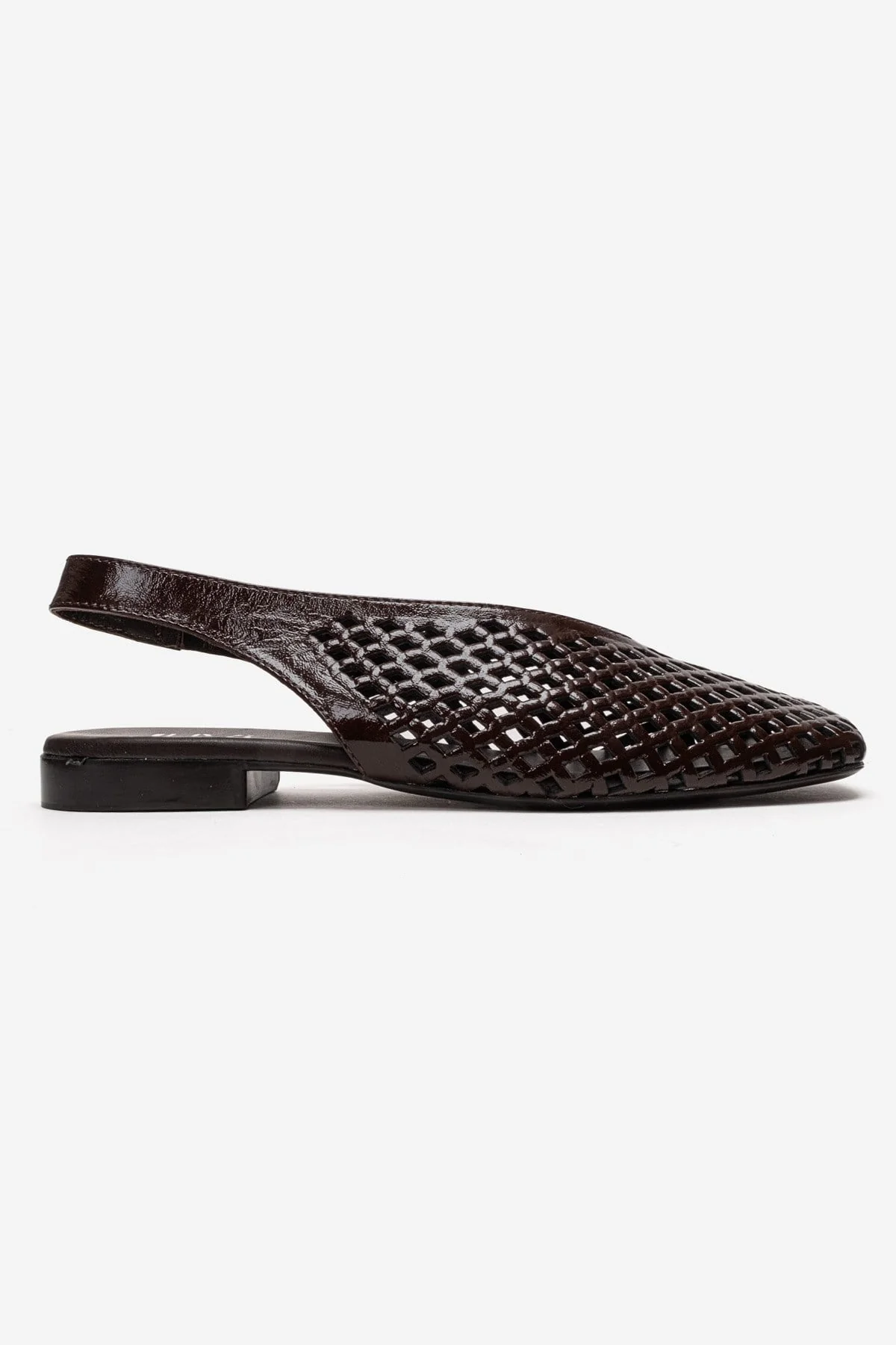 DELIZIA - Brown Genuine Leather Closed-Toe Sandal (Women) - Image 4