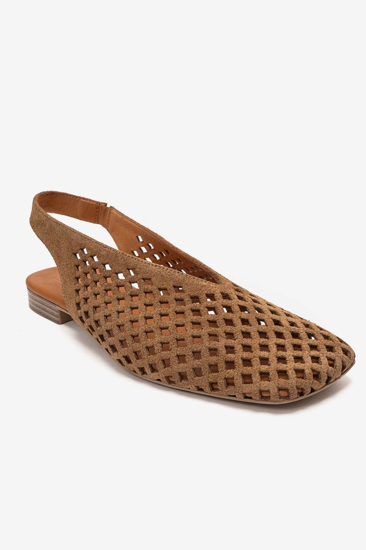 DELIZIA - Camel Genuine Leather Closed-Toe Sandal (Women) - Image 3