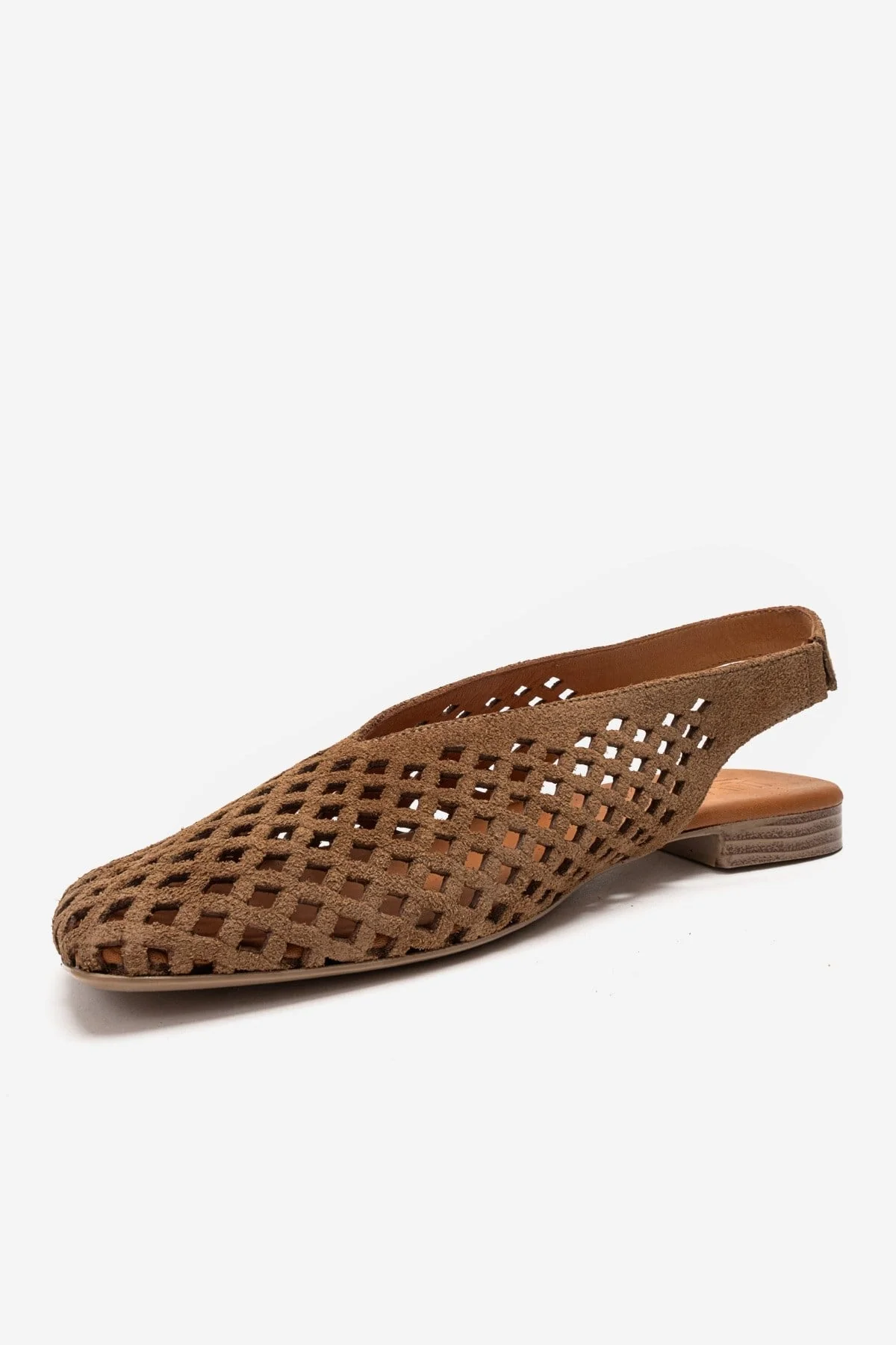 DELIZIA - Camel Genuine Leather Closed-Toe Sandal (Women) - Image 6