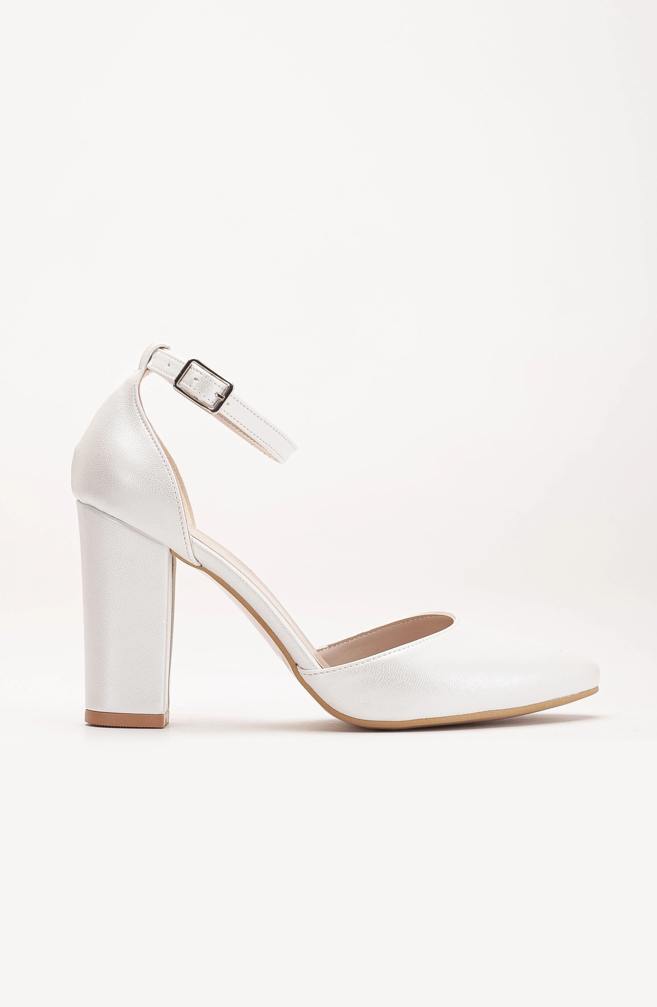 Denise - Ivory Wedding Heels with Pearls - Image 3