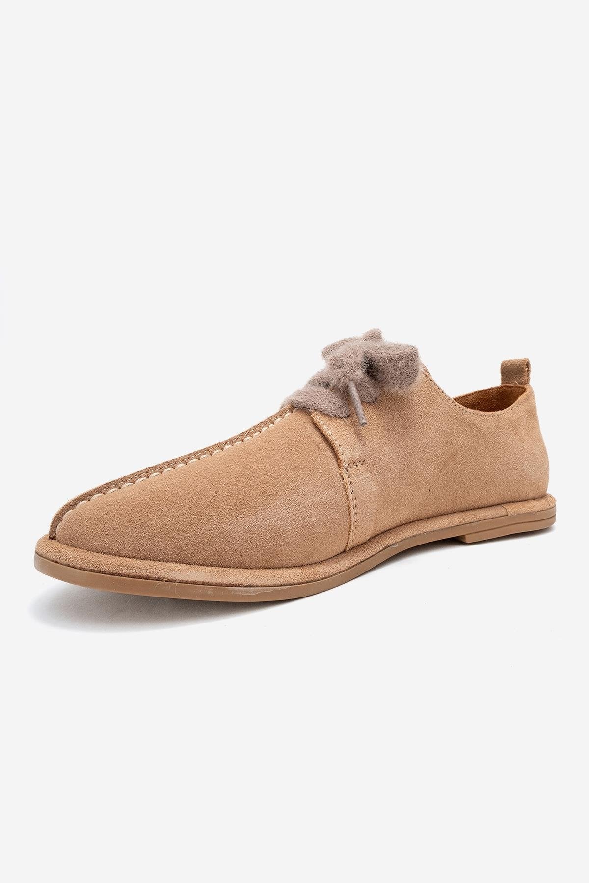 Denora - Beige Genuine Leather Casual Shoe (Women) - Image 4