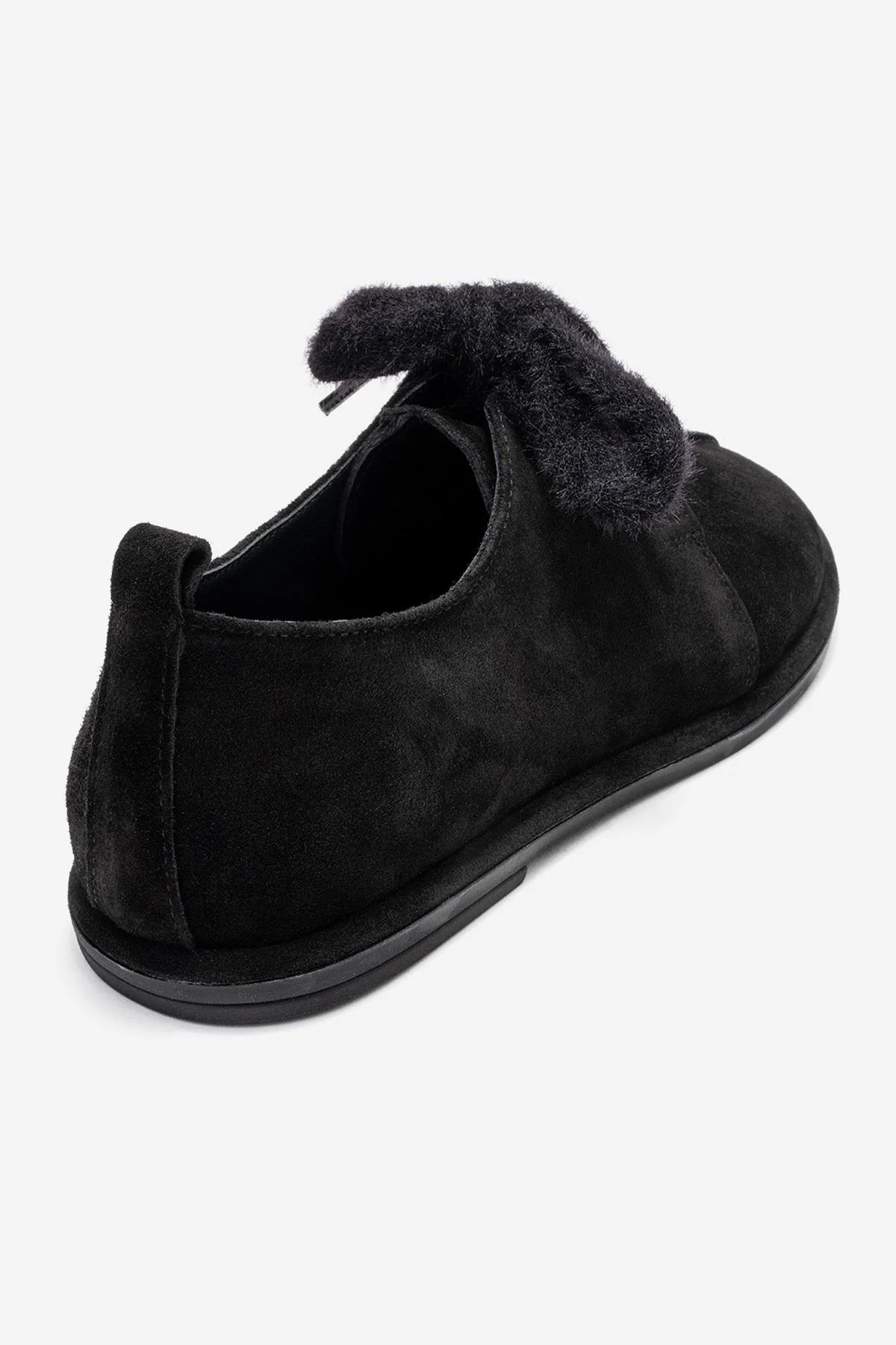 Denora - Black Genuine Leather Casual Flat Shoe (Women) - Image 5