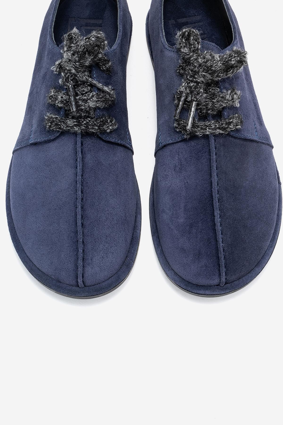 Denora - Navy Genuine Leather Casual Shoe (Women) - Image 2