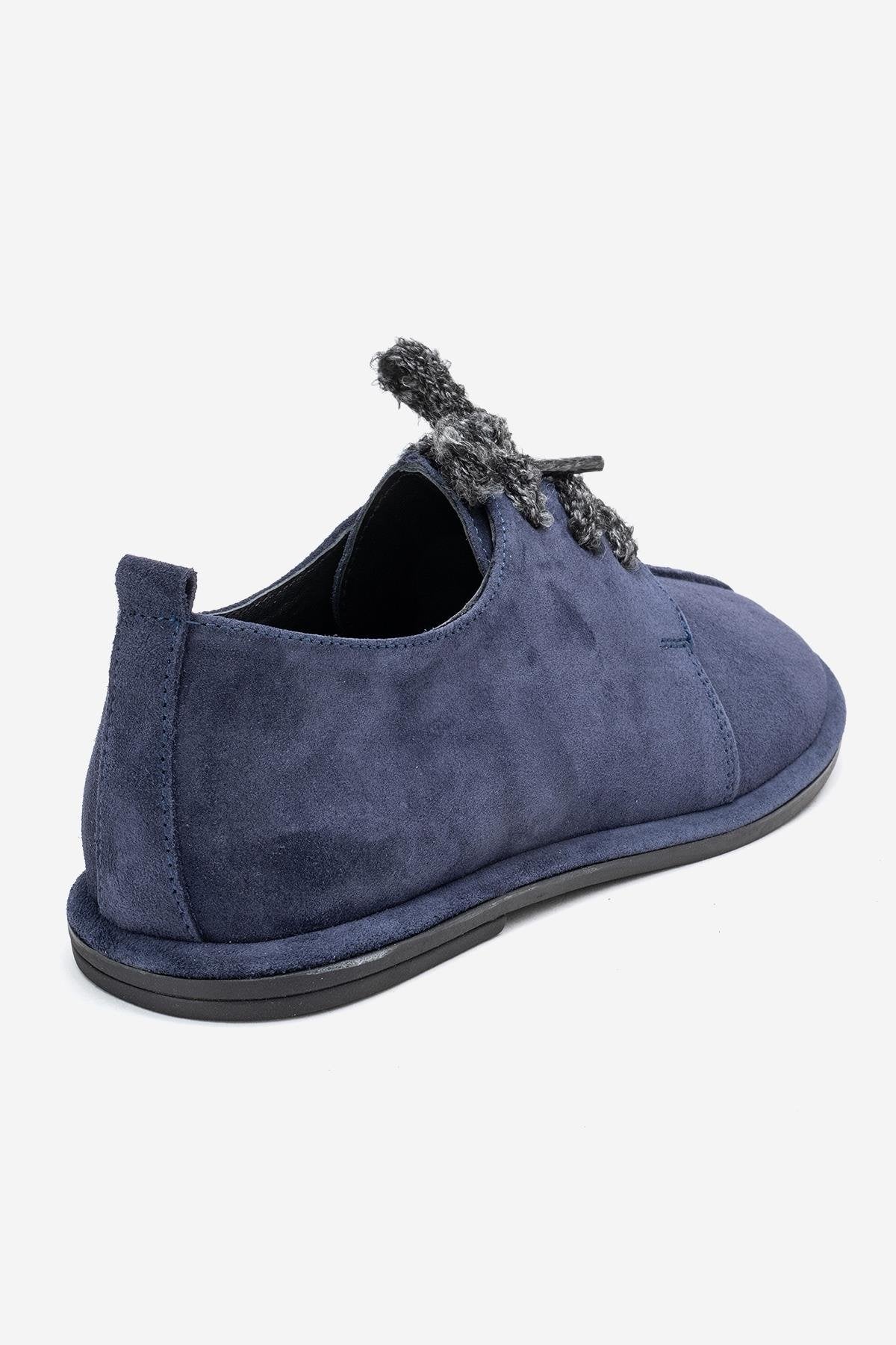 Denora - Navy Genuine Leather Casual Shoe (Women) - Image 5